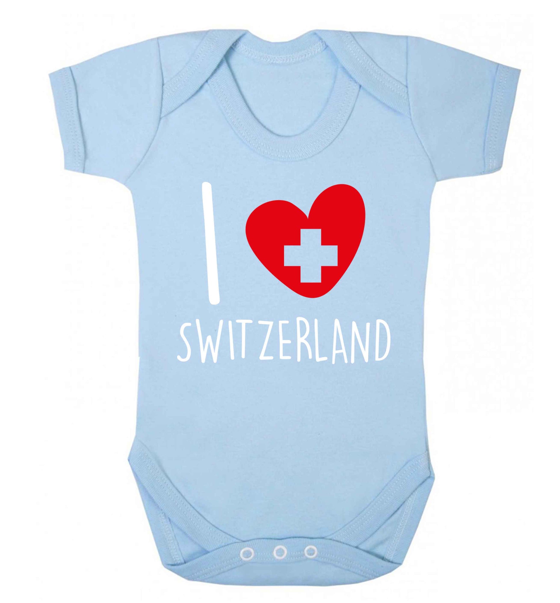 I love switzerland Baby Vest pale blue 18-24 months
