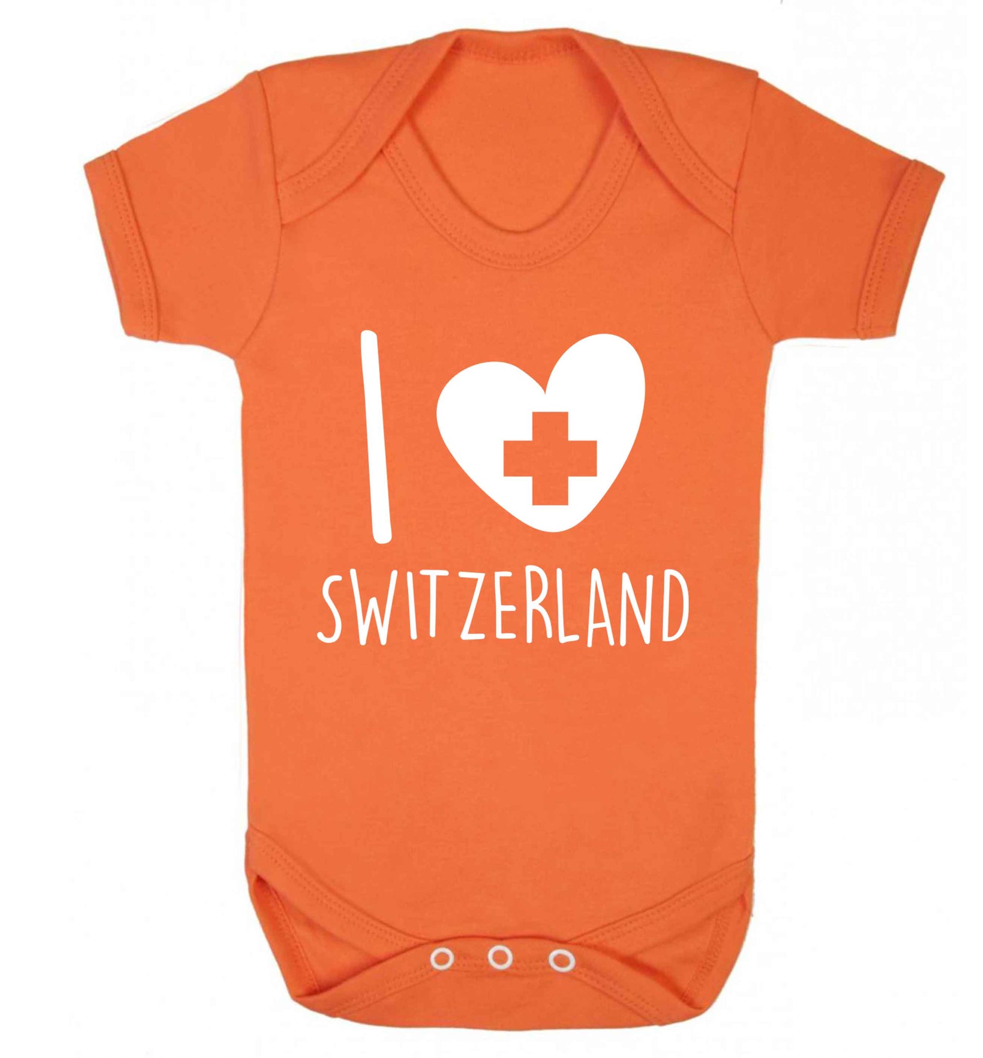 I love switzerland Baby Vest orange 18-24 months