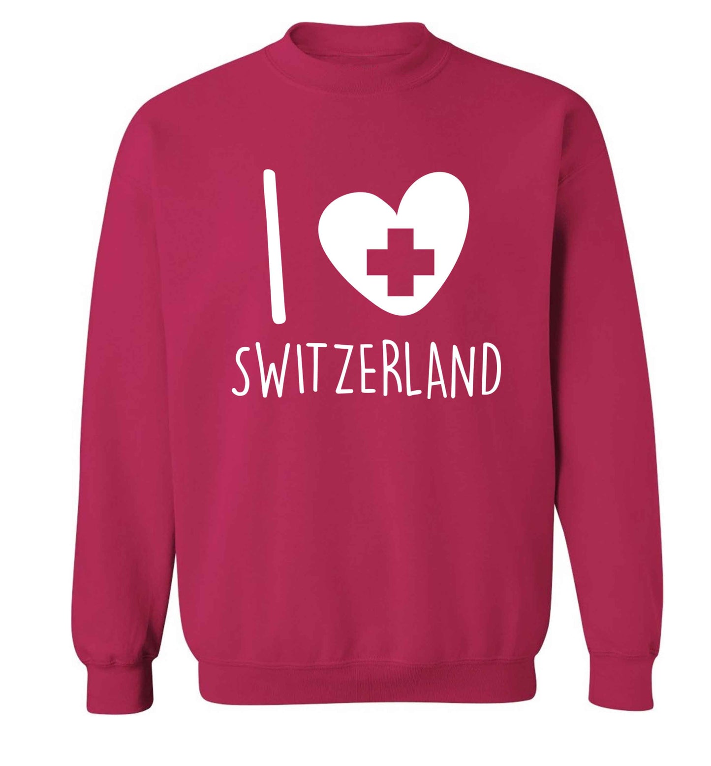 I love switzerland Adult's unisex pink Sweater 2XL