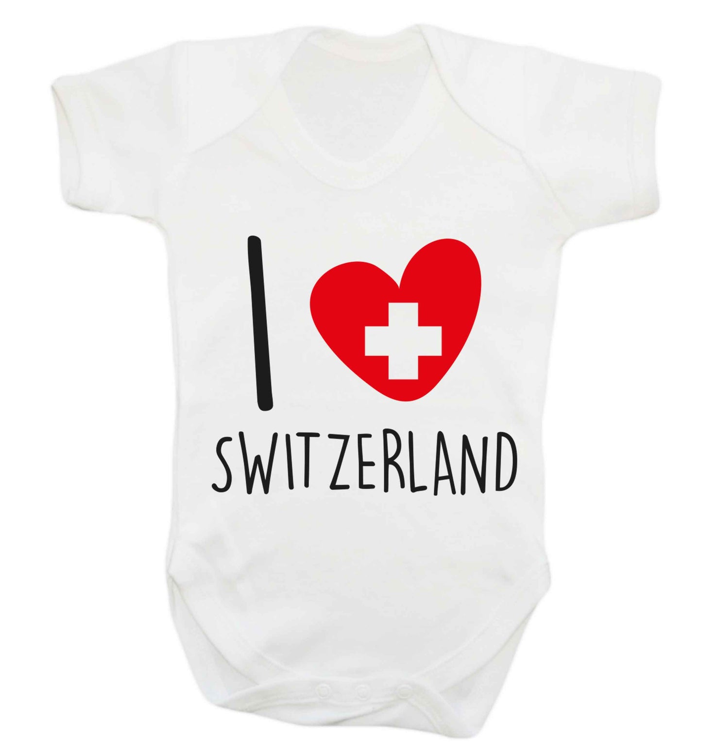 I love switzerland Baby Vest white 18-24 months