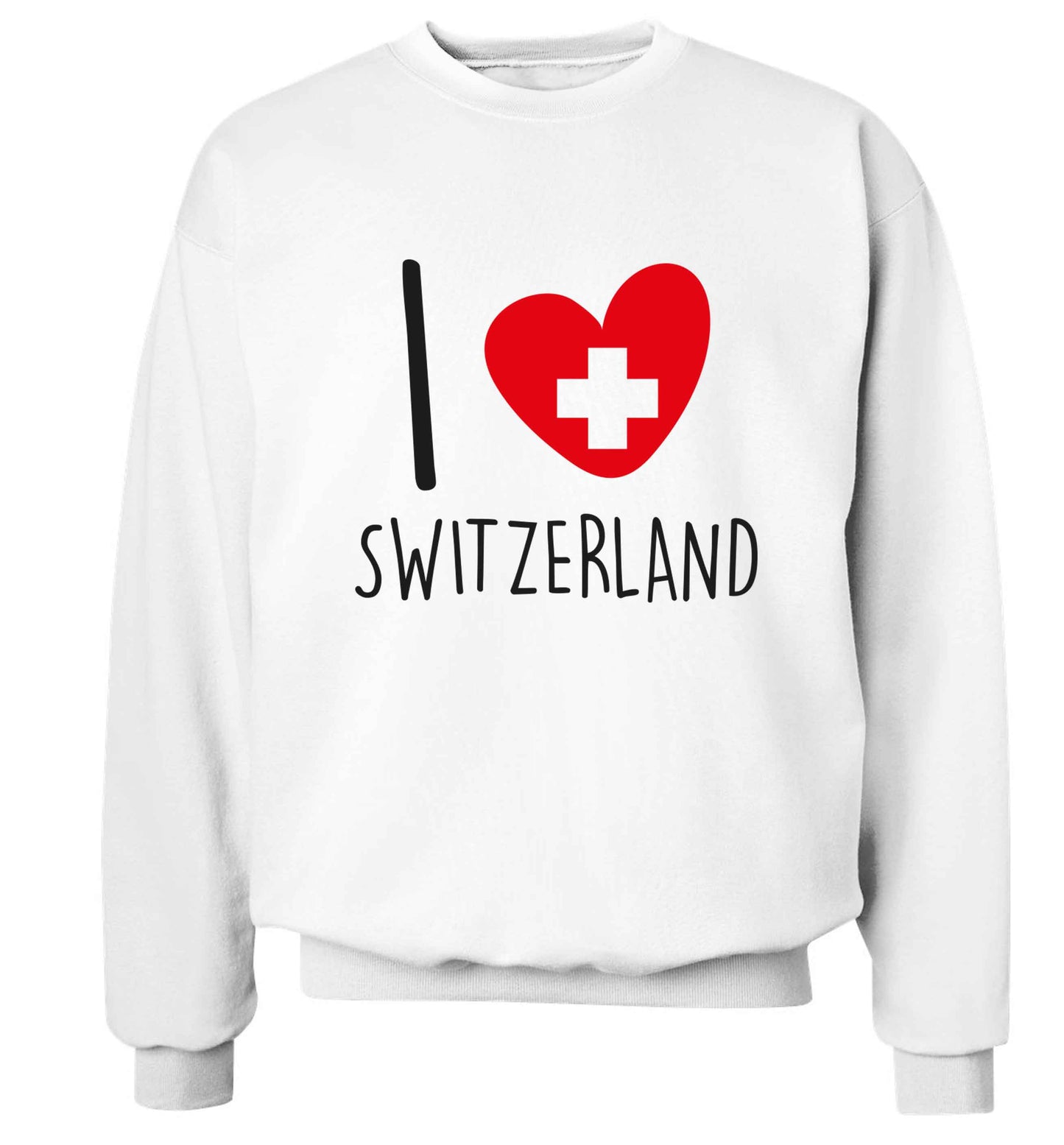 I love switzerland Adult's unisex white Sweater 2XL