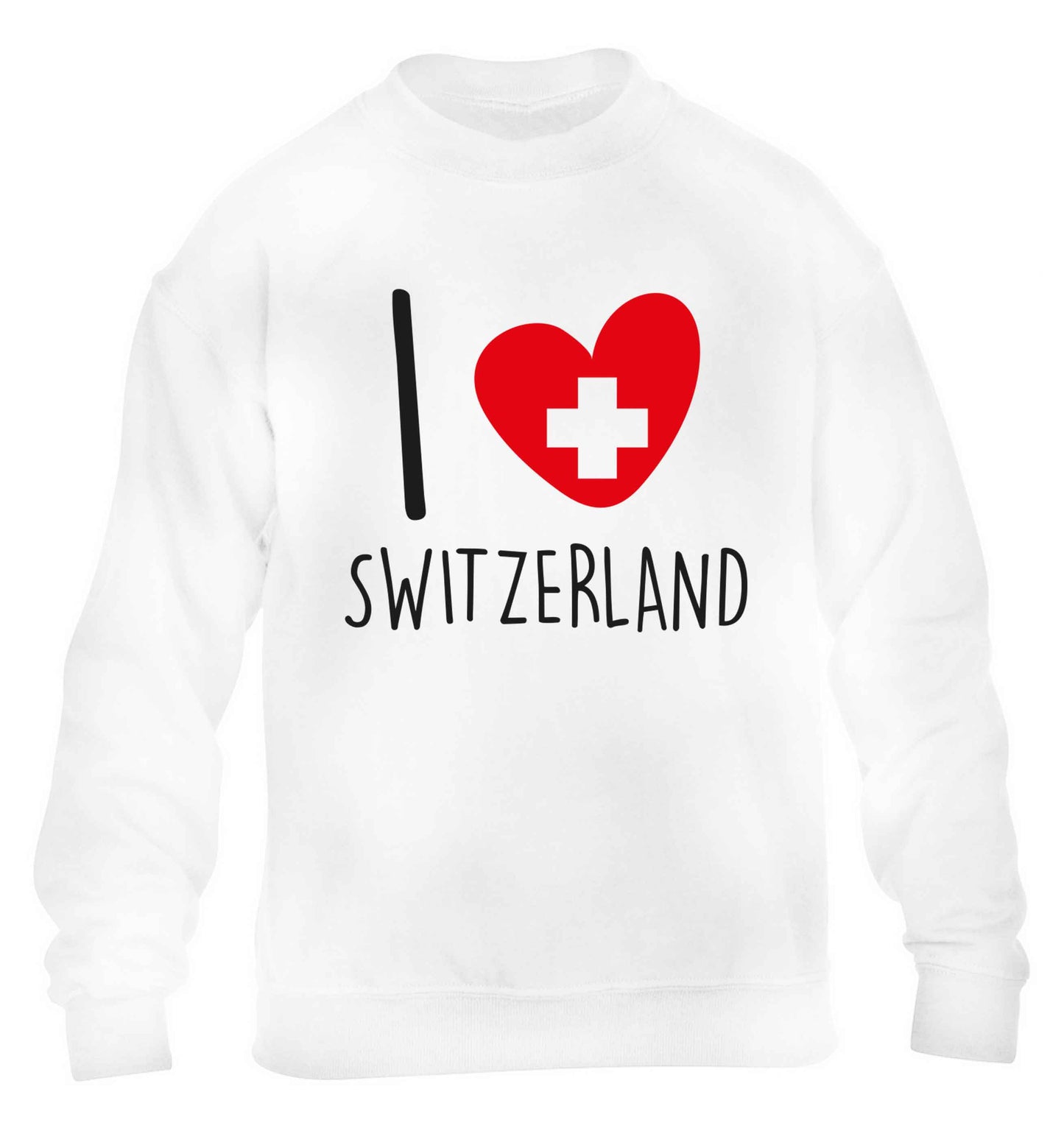 I love switzerland children's white sweater 12-13 Years