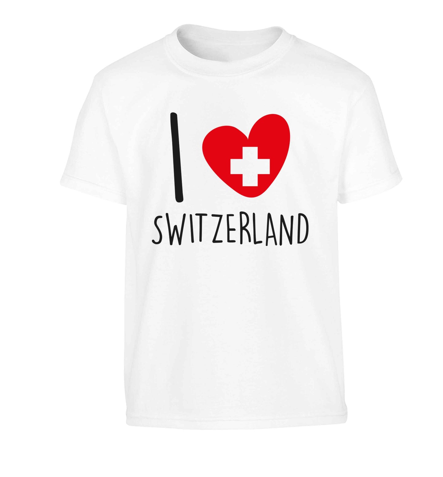 I love switzerland Children's white Tshirt 12-13 Years