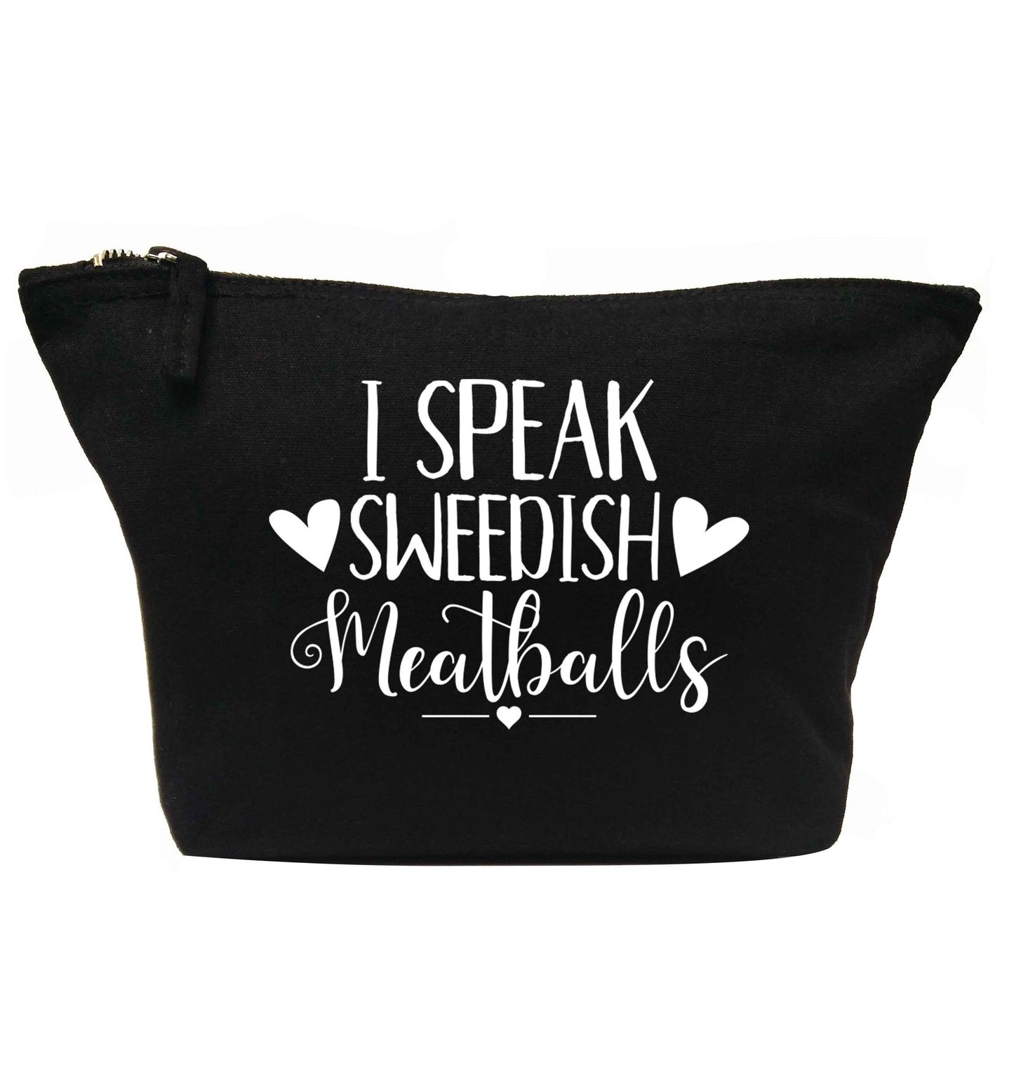I speak sweedish...meatballs | makeup / wash bag