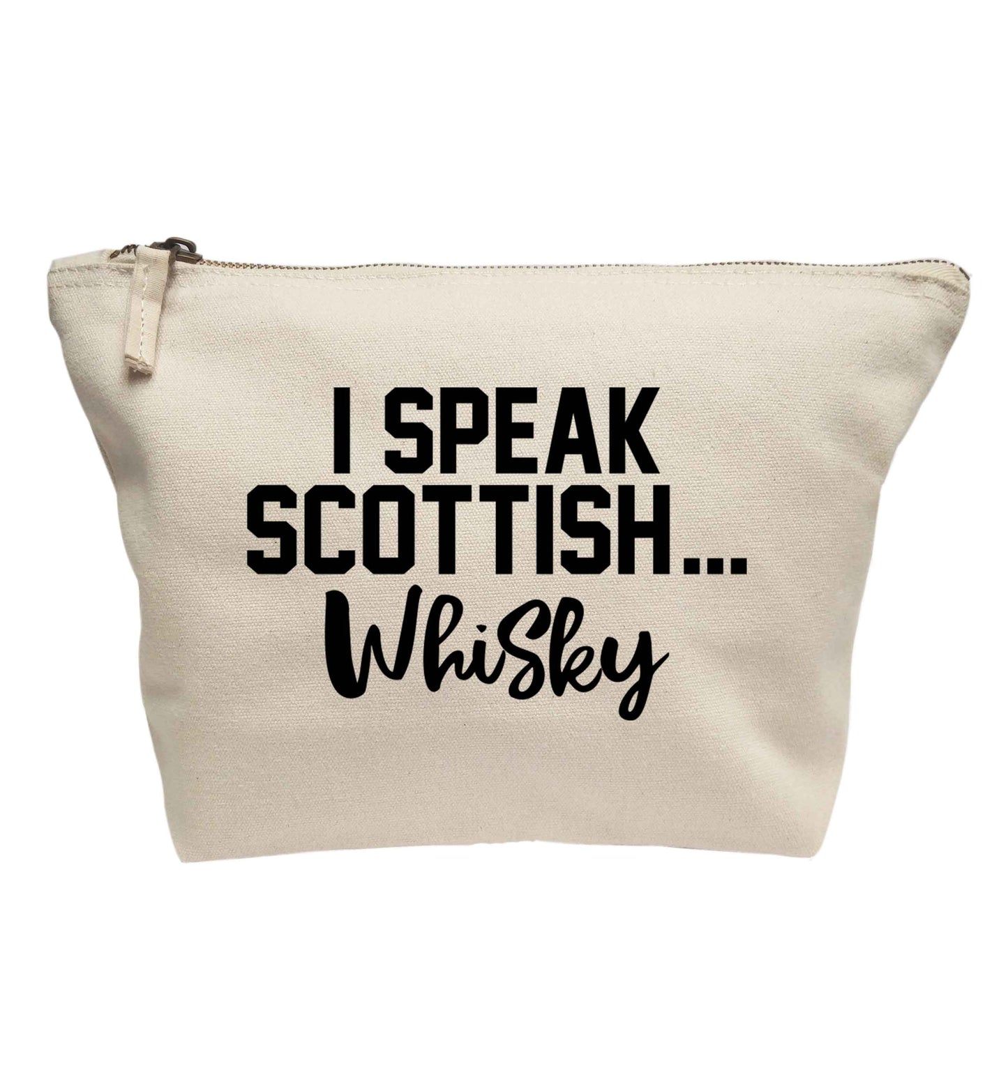 I speak scottish...whisky | makeup / wash bag