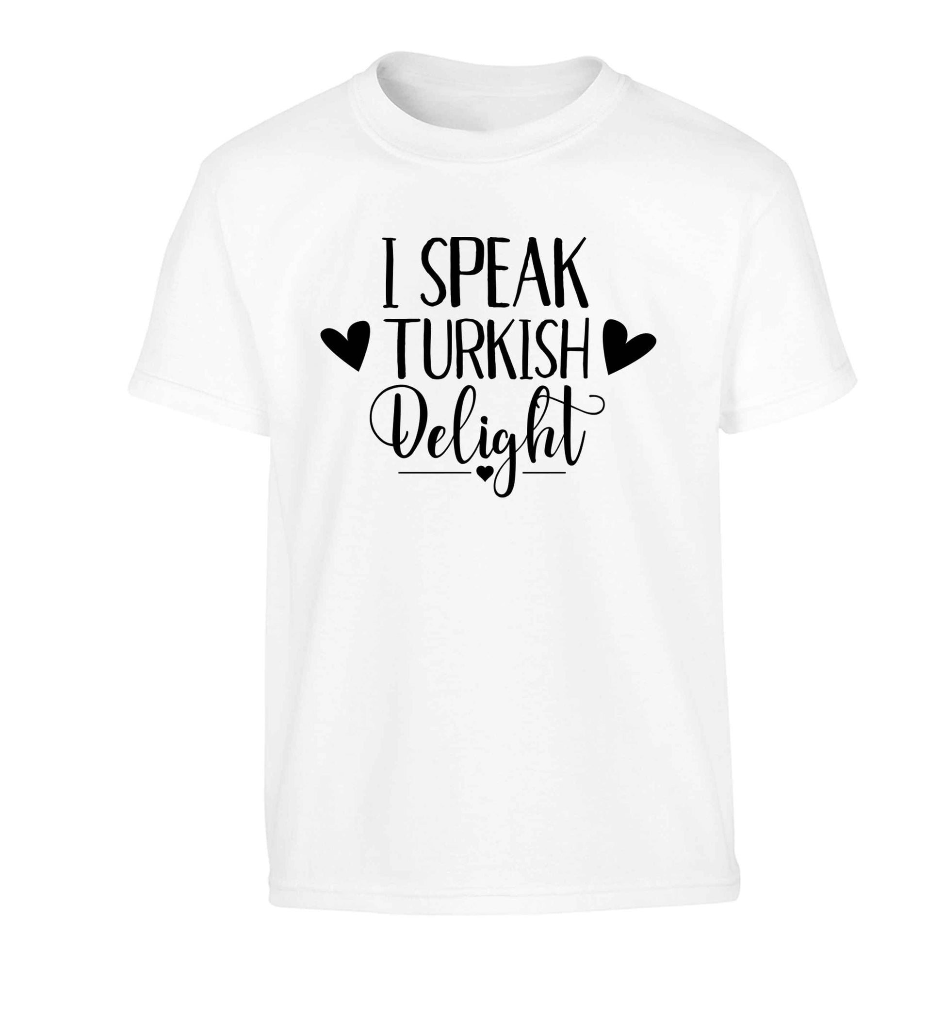 I speak turkish...delight Children's white Tshirt 12-13 Years