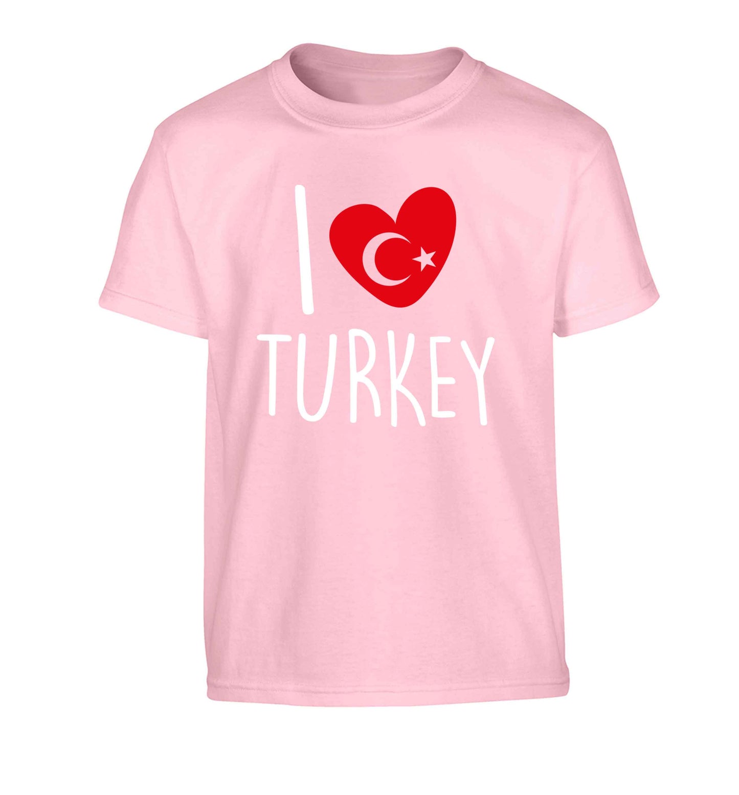 I love Turkey Children's light pink Tshirt 12-13 Years