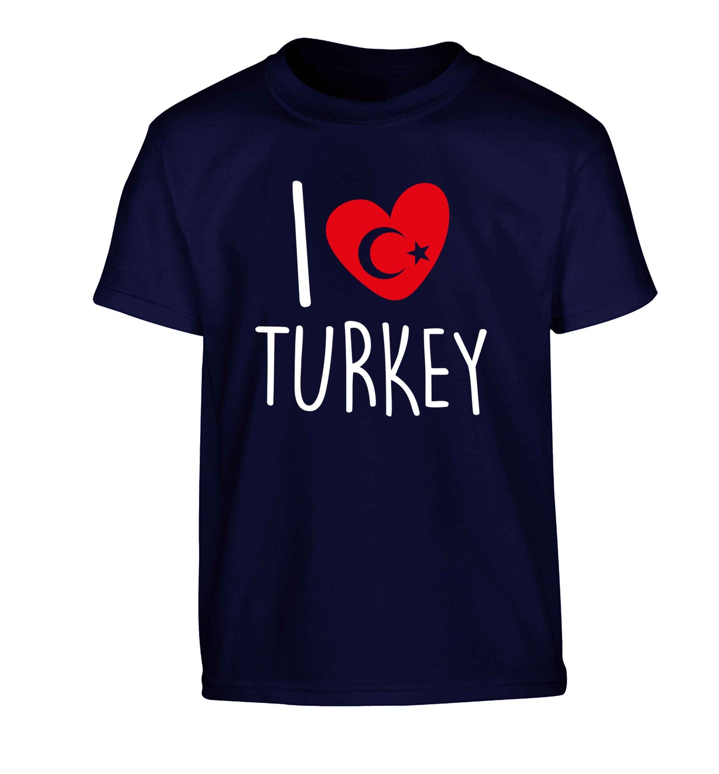 I love Turkey Children's navy Tshirt 12-13 Years