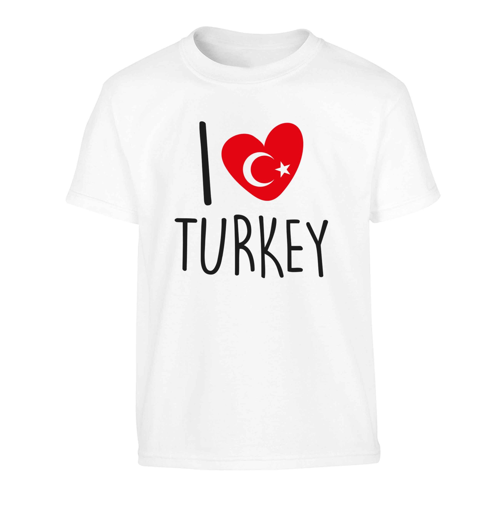 I love Turkey Children's white Tshirt 12-13 Years