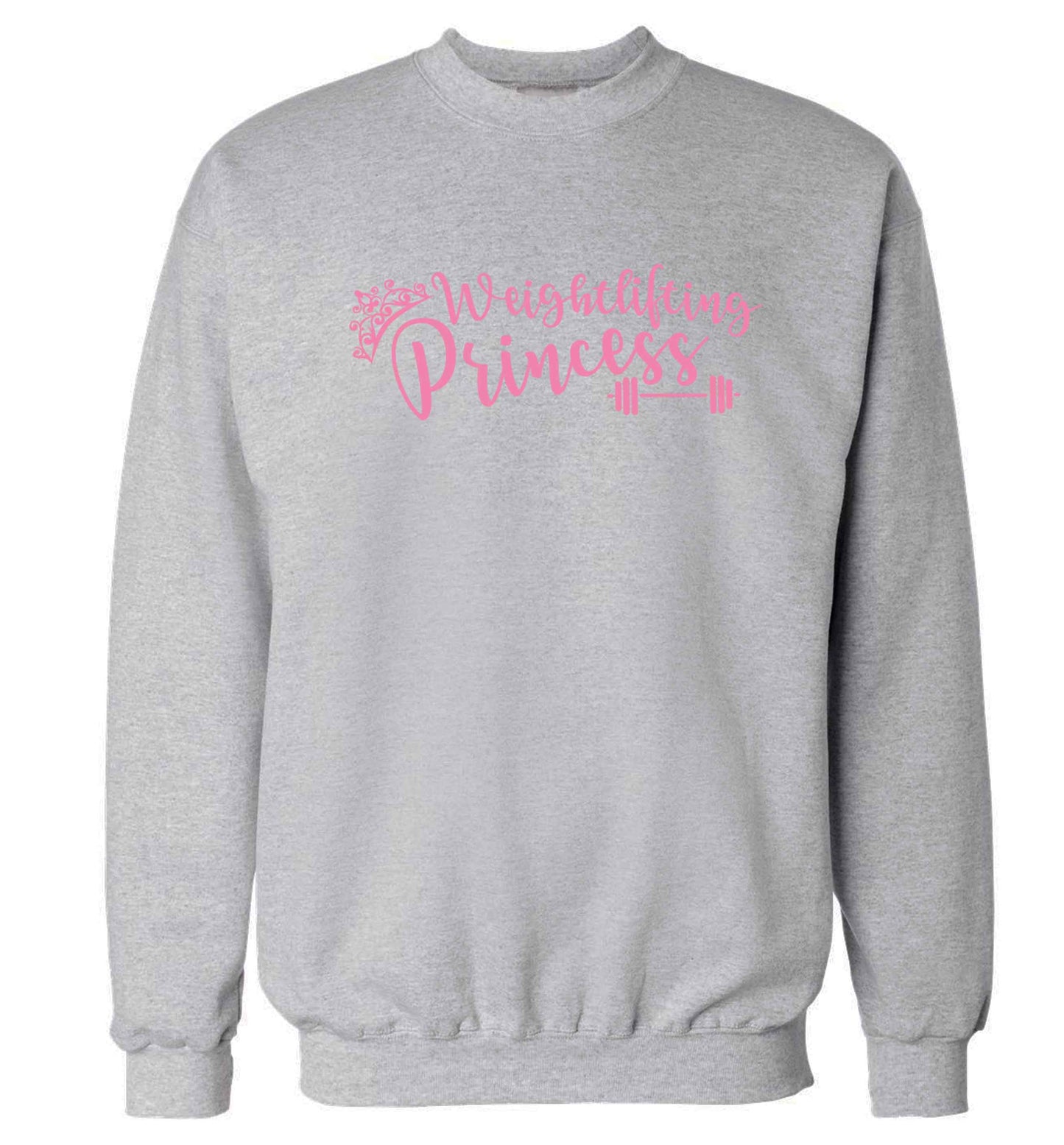 Weightlifting princess Adult's unisex grey Sweater 2XL