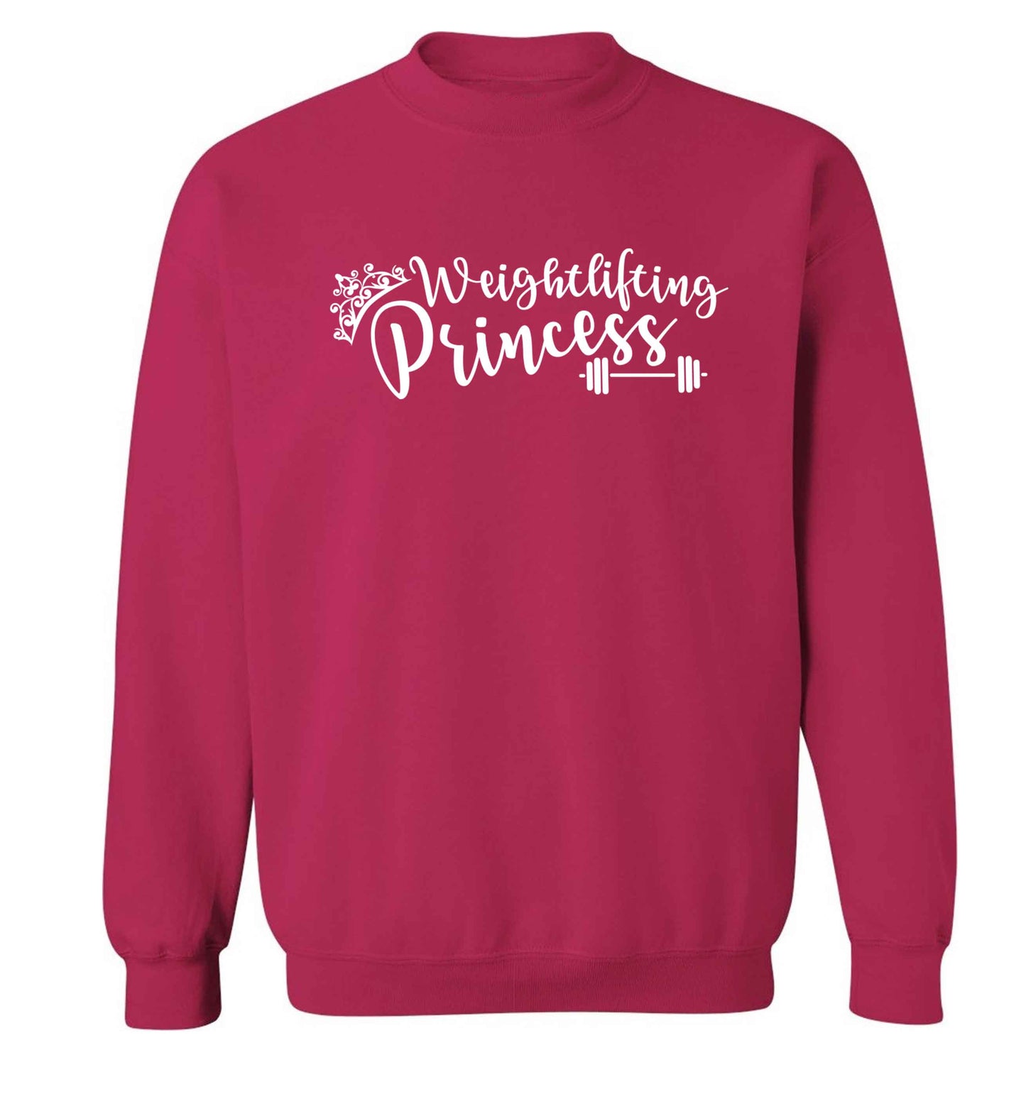 Weightlifting princess Adult's unisex pink Sweater 2XL