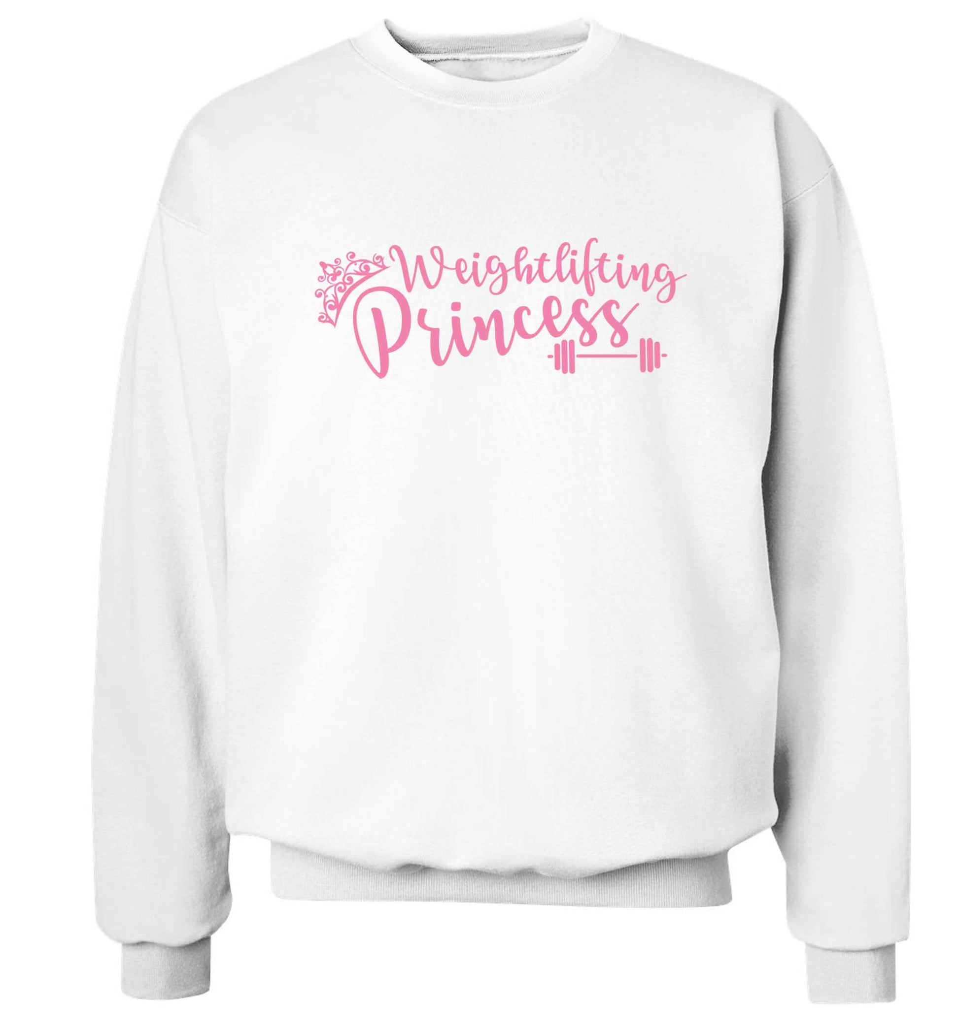 Weightlifting princess Adult's unisex white Sweater 2XL