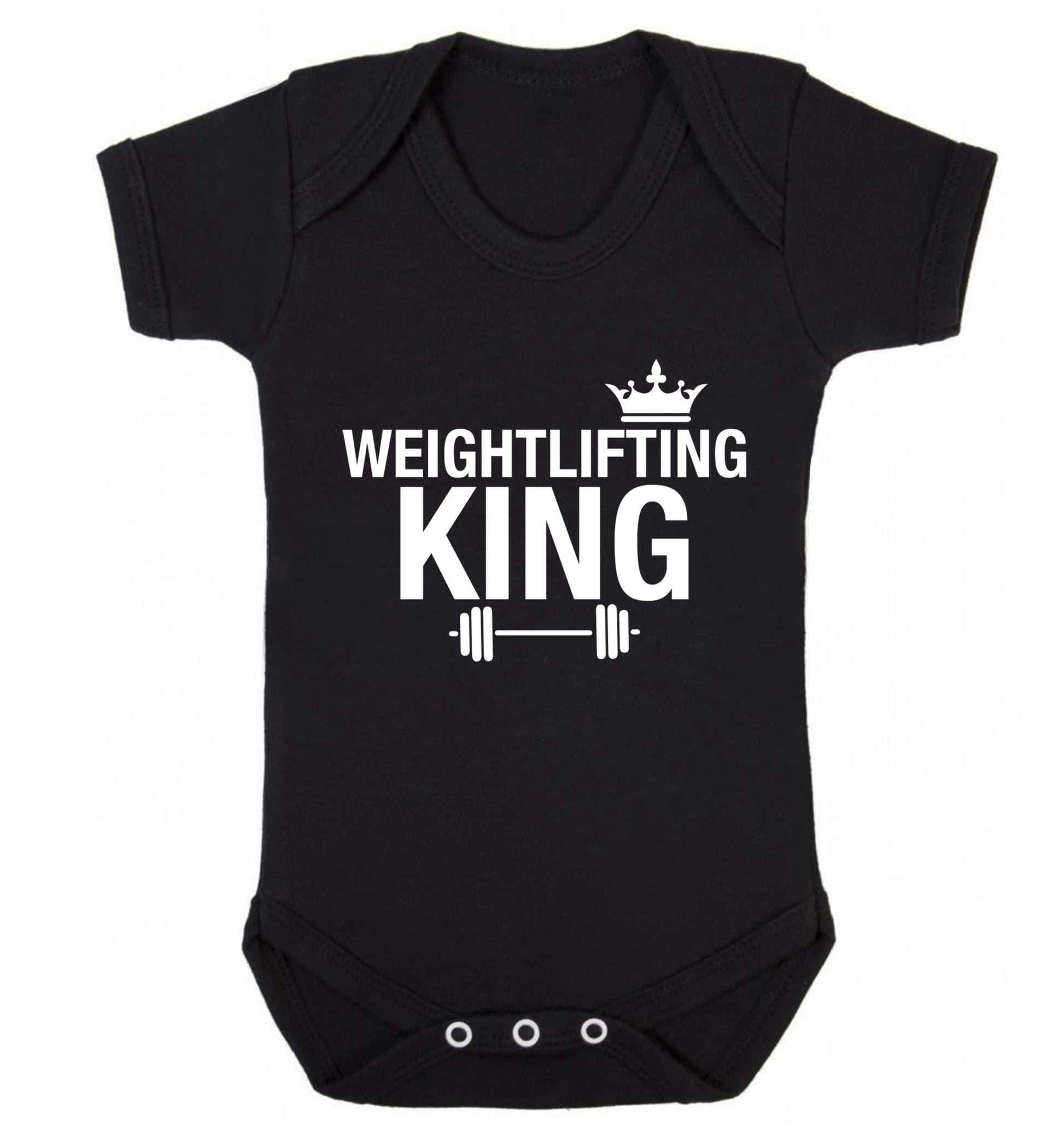Weightlifting king Baby Vest black 18-24 months