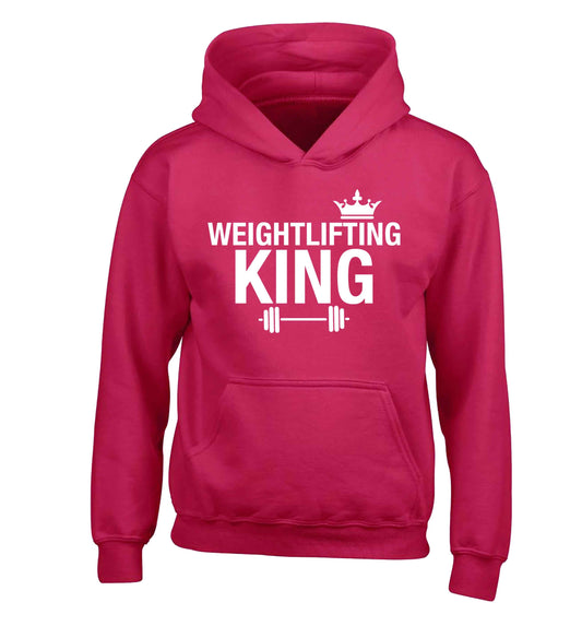Weightlifting king children's pink hoodie 12-13 Years
