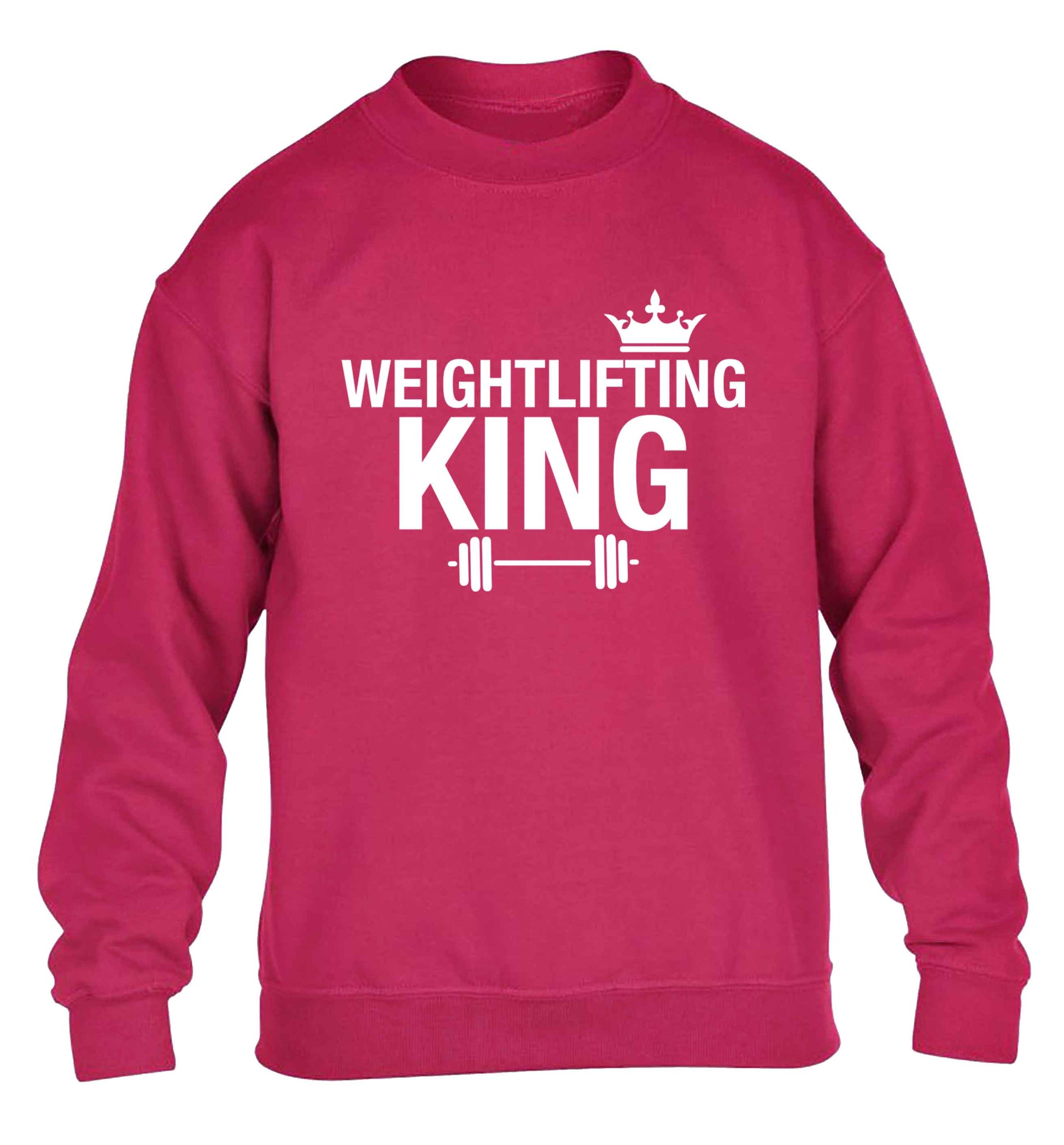 Weightlifting king children's pink sweater 12-13 Years