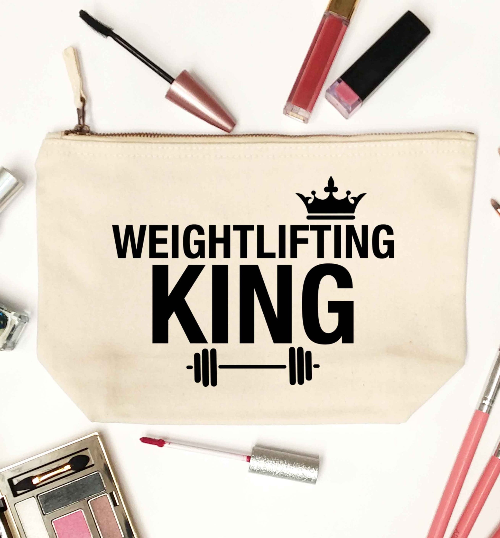 Weightlifting king natural makeup bag