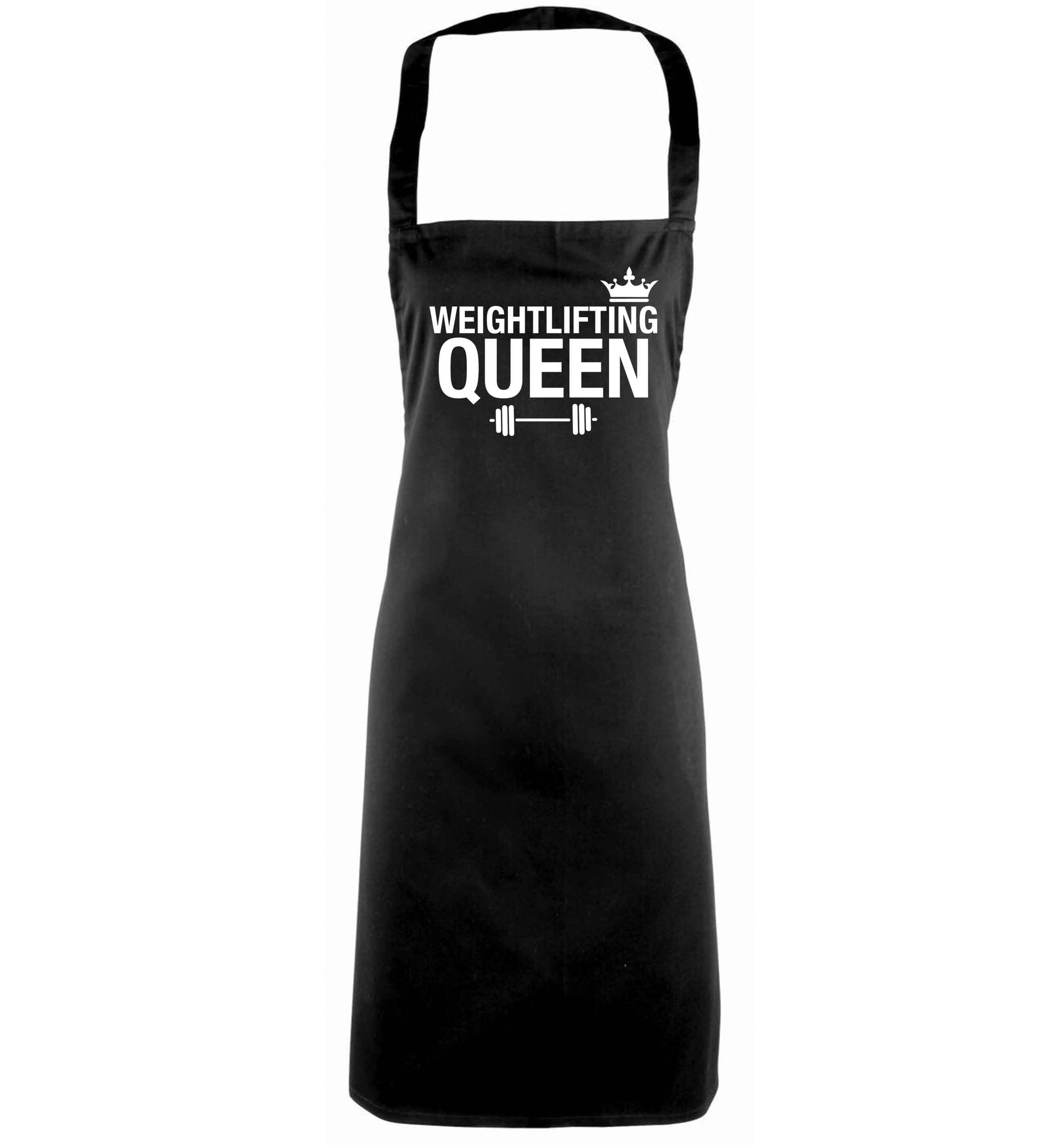 Weightlifting Queen black apron