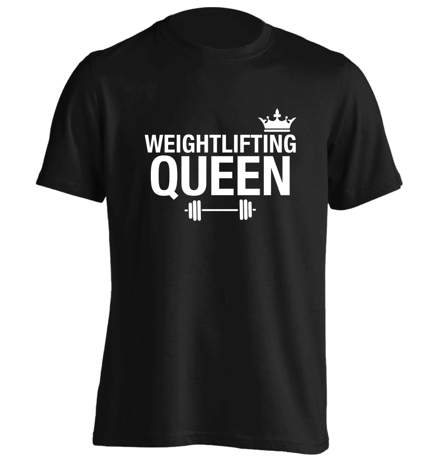Weightlifting Queen adults unisex black Tshirt 2XL