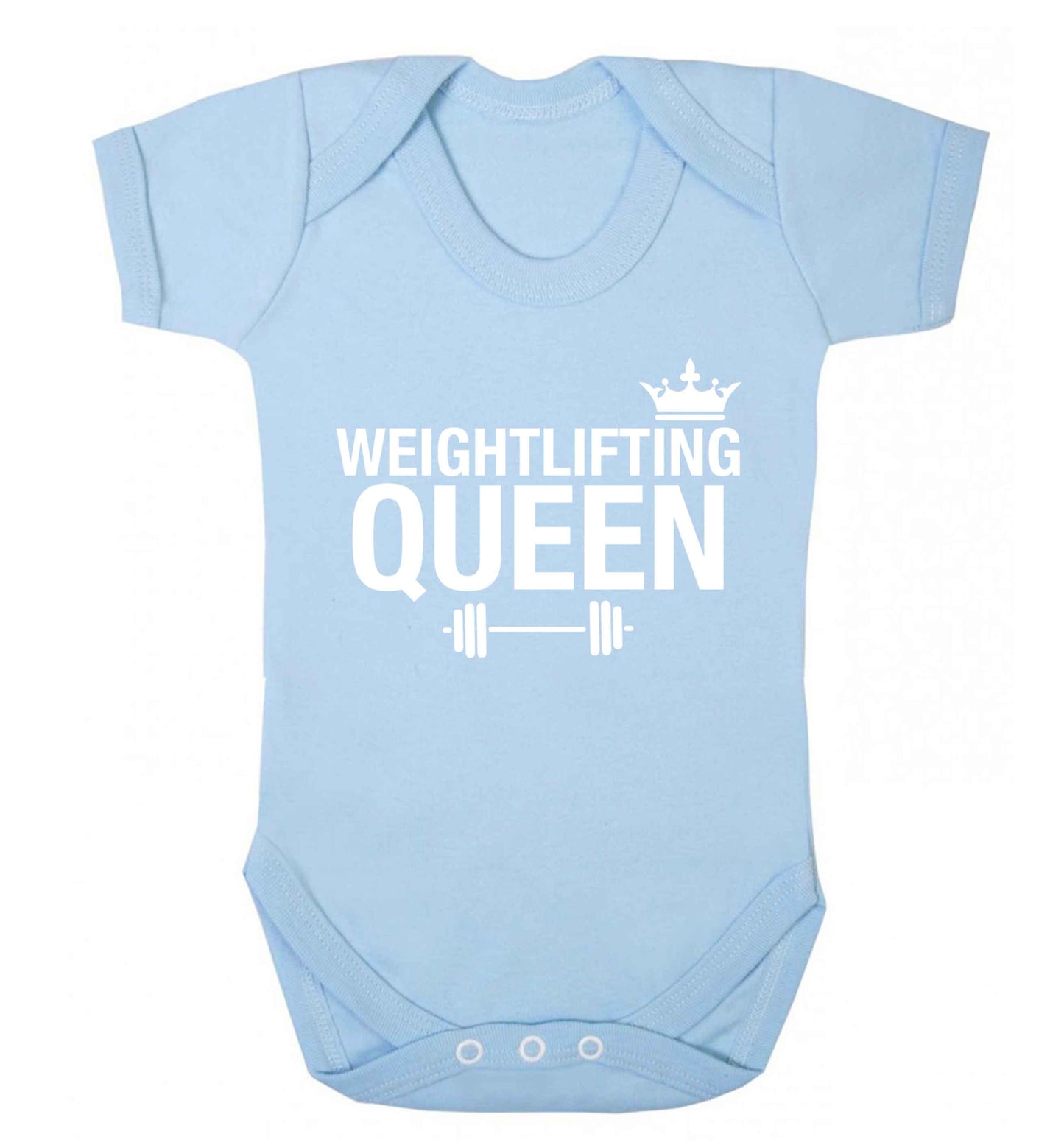 Weightlifting Queen Baby Vest pale blue 18-24 months