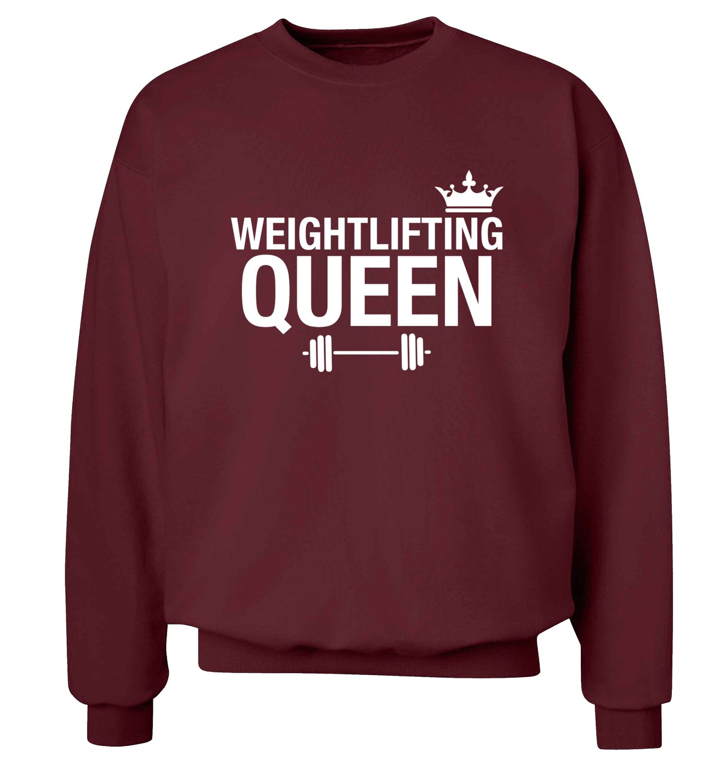 Weightlifting Queen Adult's unisex maroon Sweater 2XL