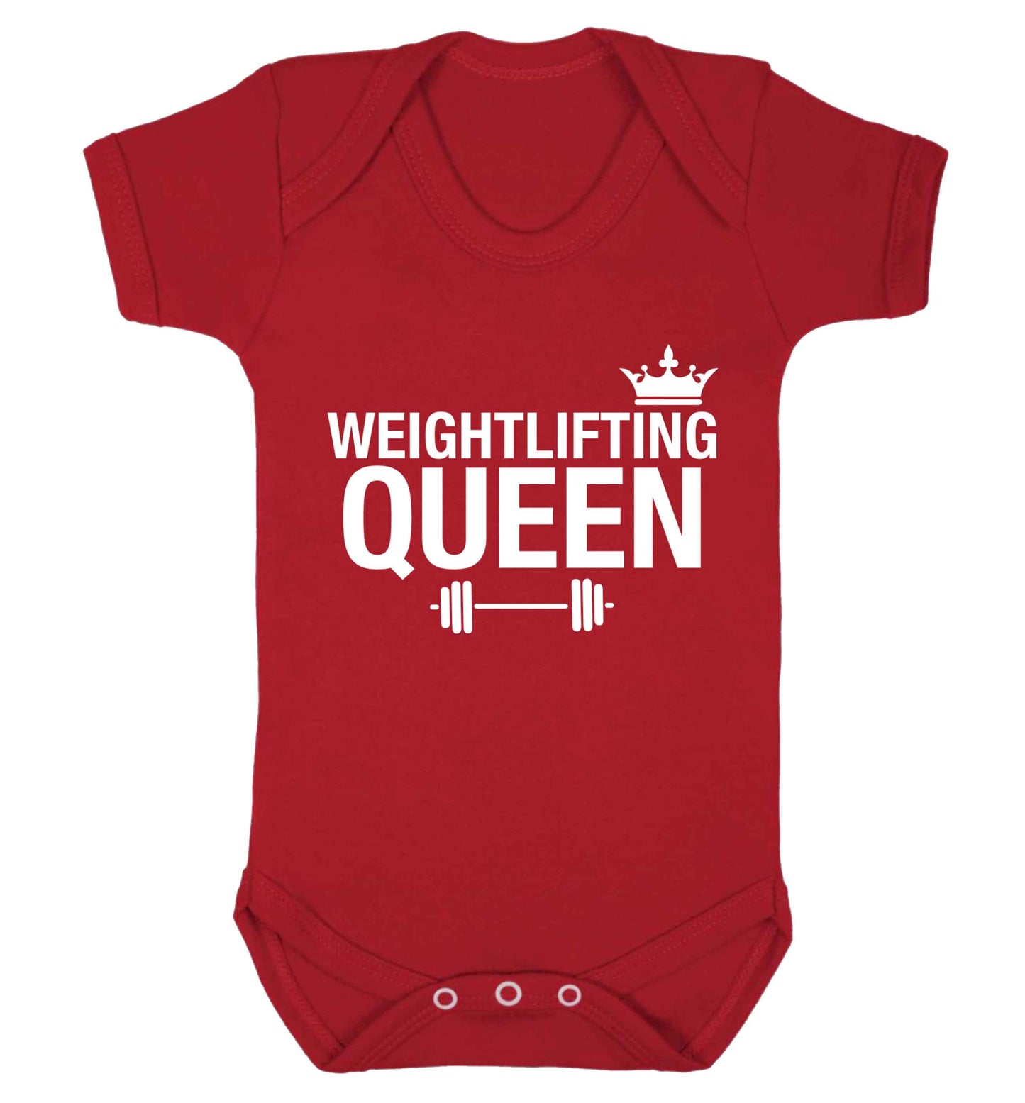 Weightlifting Queen Baby Vest red 18-24 months