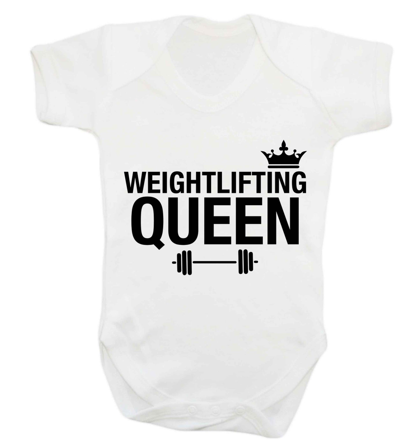 Weightlifting Queen Baby Vest white 18-24 months