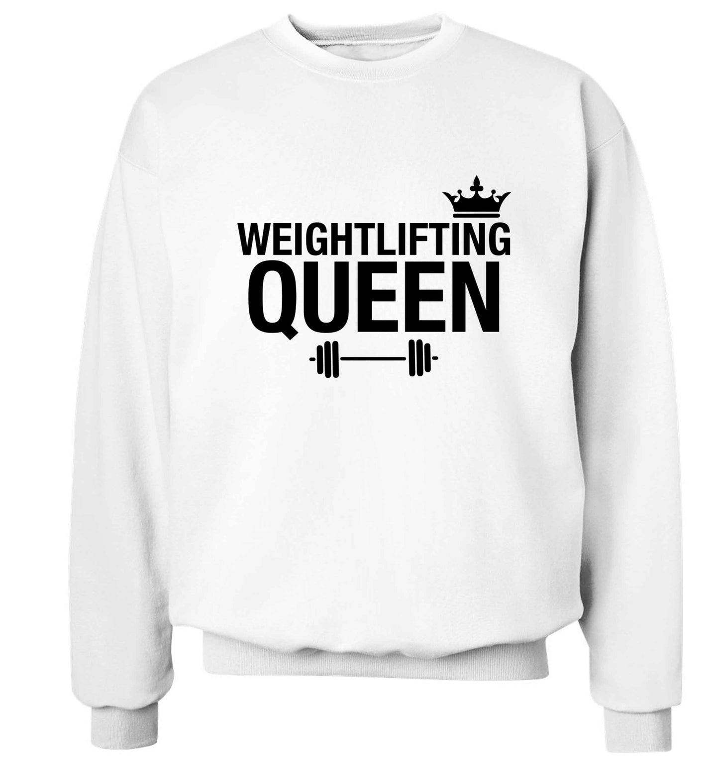 Weightlifting Queen Adult's unisex white Sweater 2XL