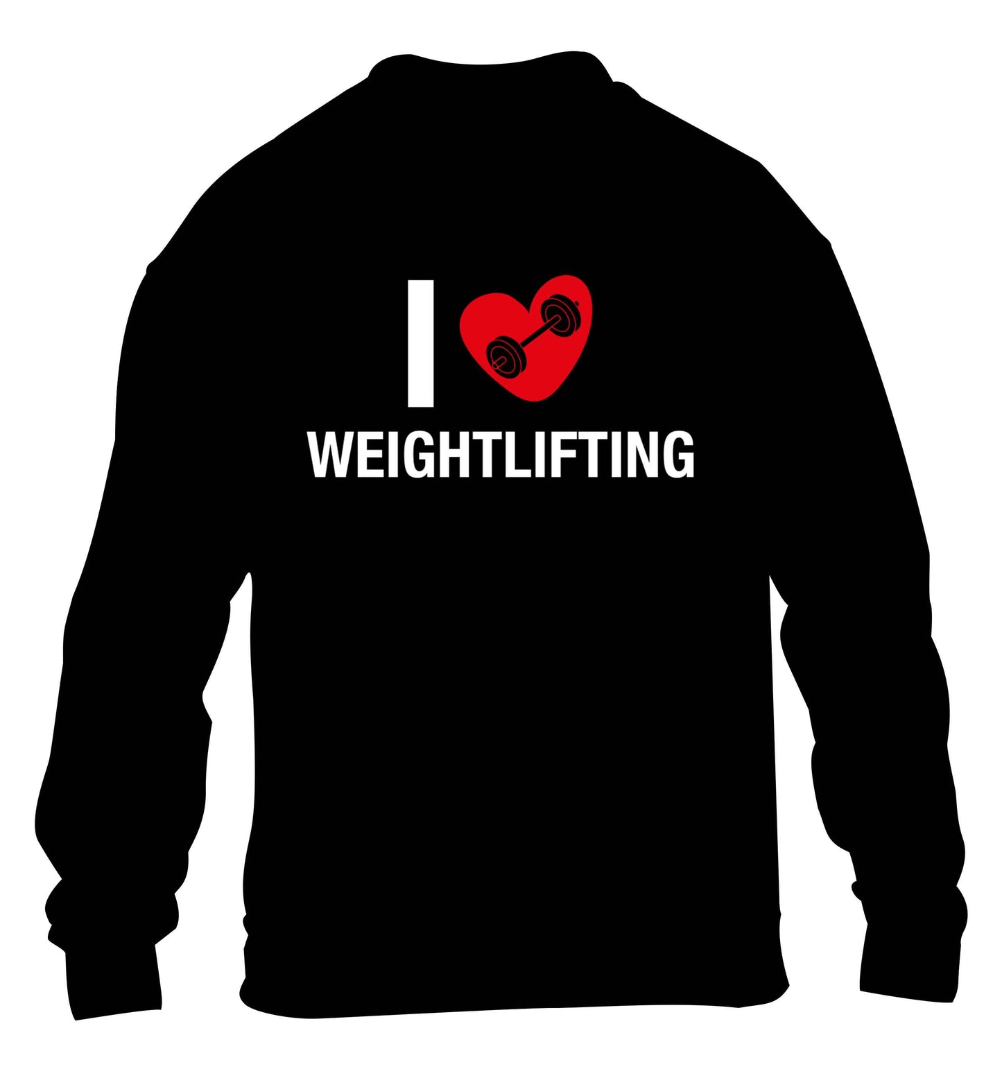 I love weightlifting children's black sweater 12-13 Years