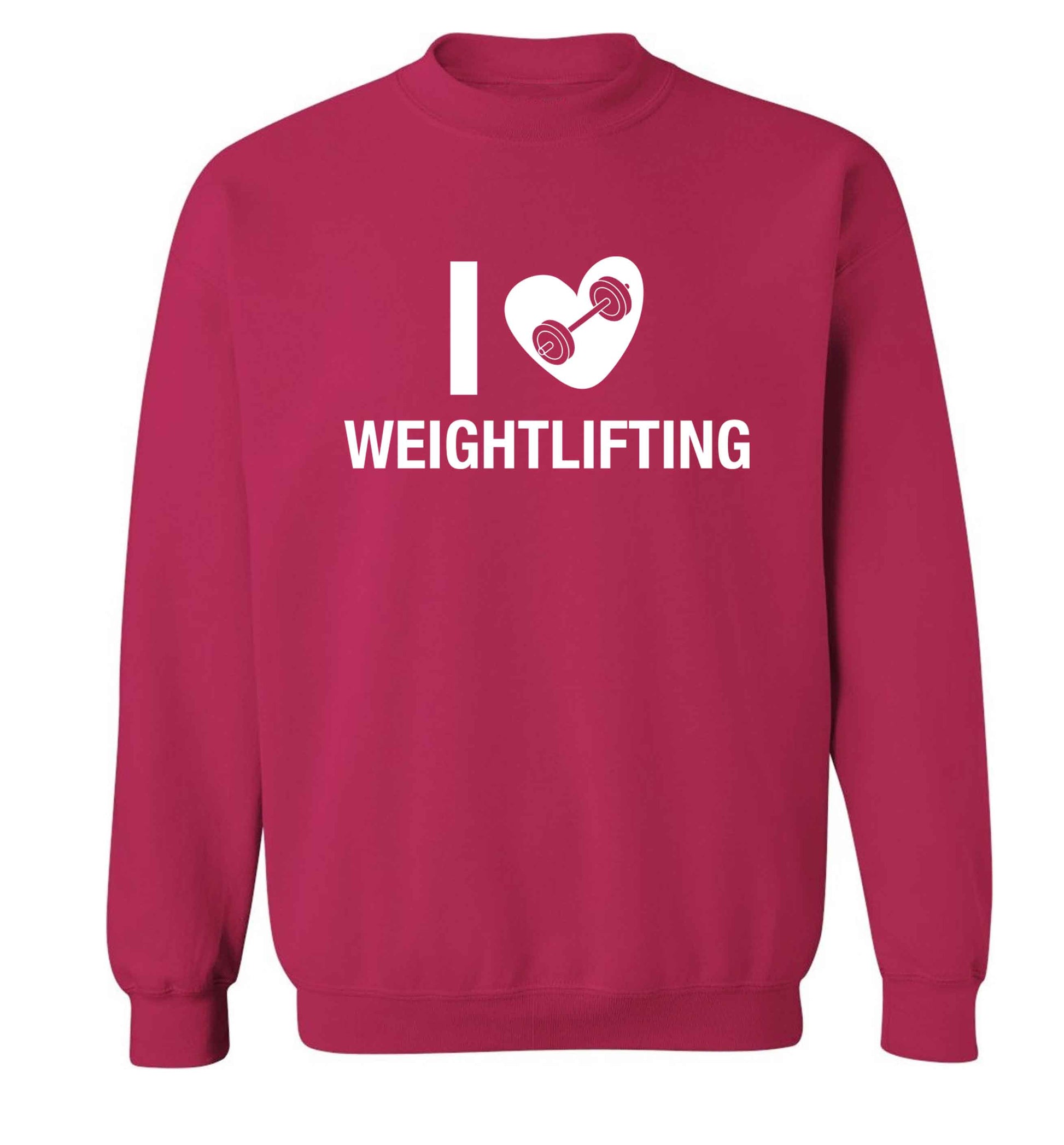 I love weightlifting Adult's unisex pink Sweater 2XL