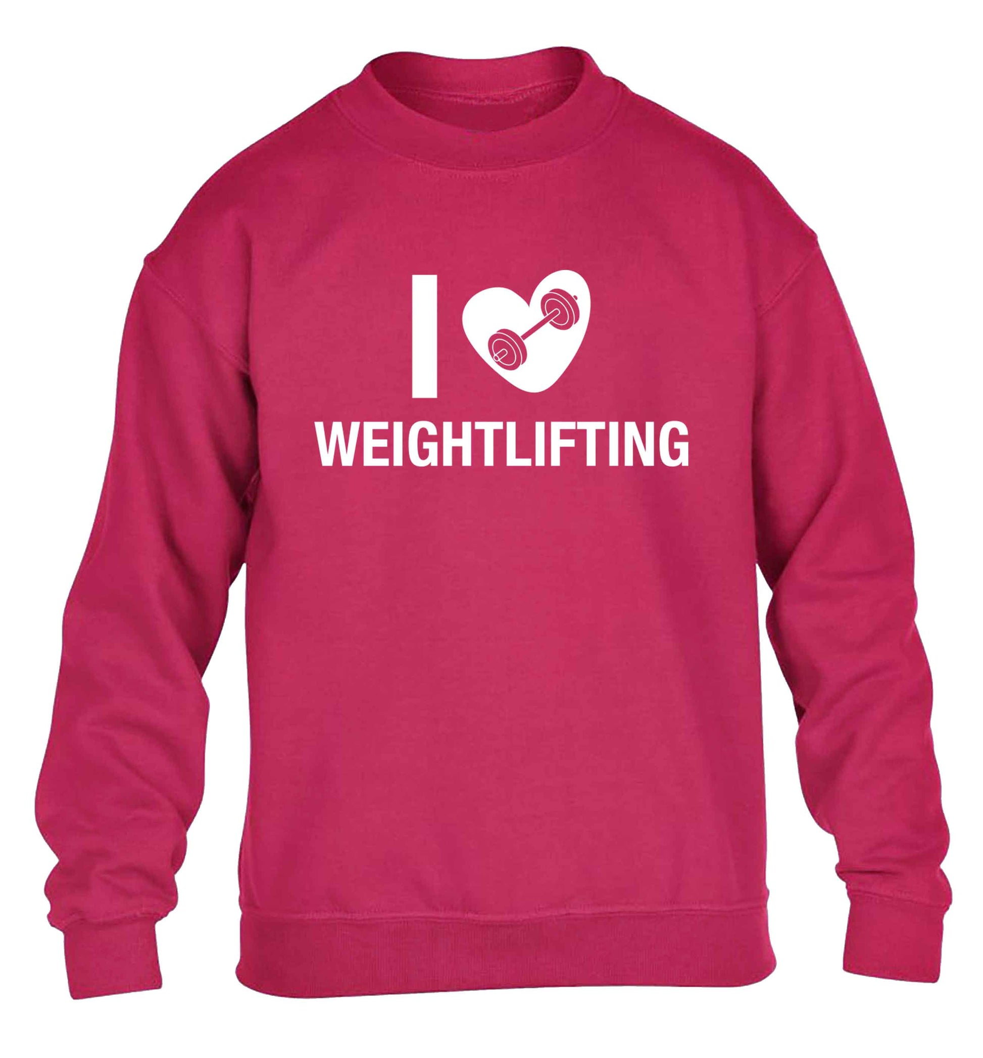 I love weightlifting children's pink sweater 12-13 Years