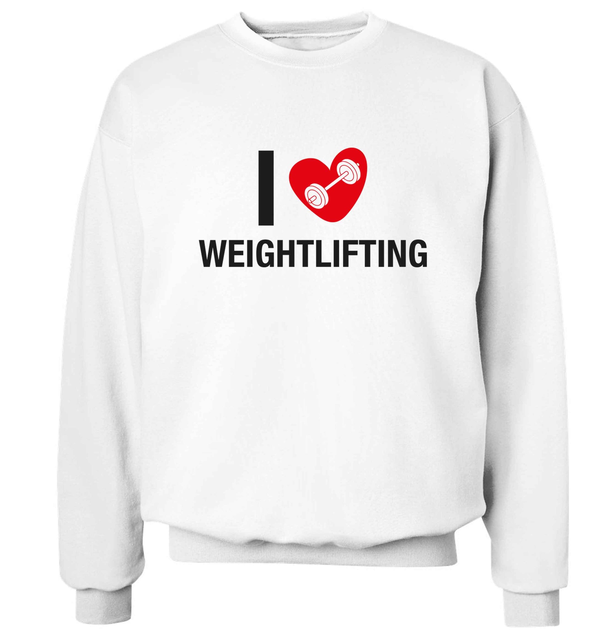 I love weightlifting Adult's unisex white Sweater 2XL