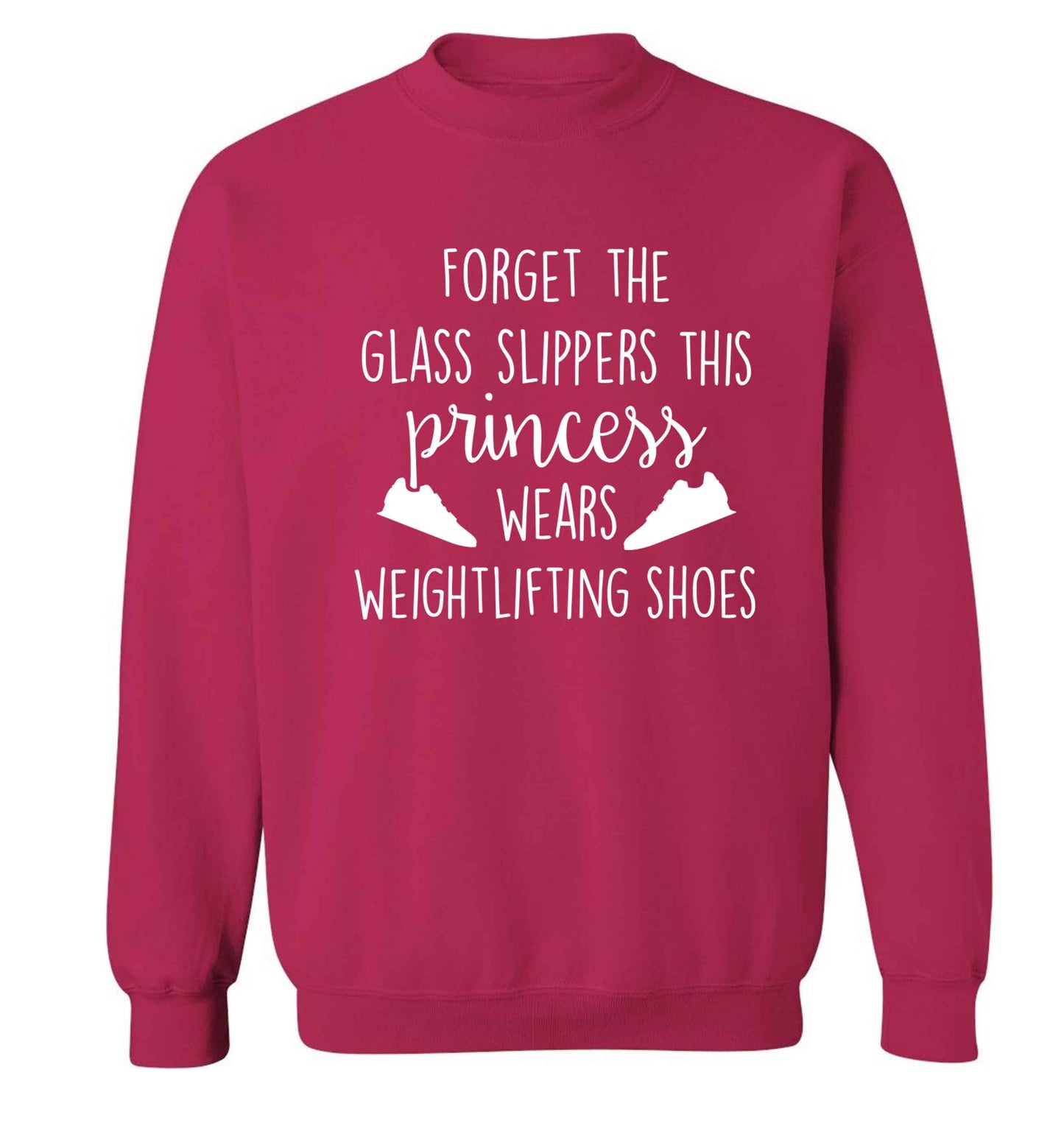 Forget the glass slippers this princess wears weightlifting shoes Adult's unisex pink Sweater 2XL