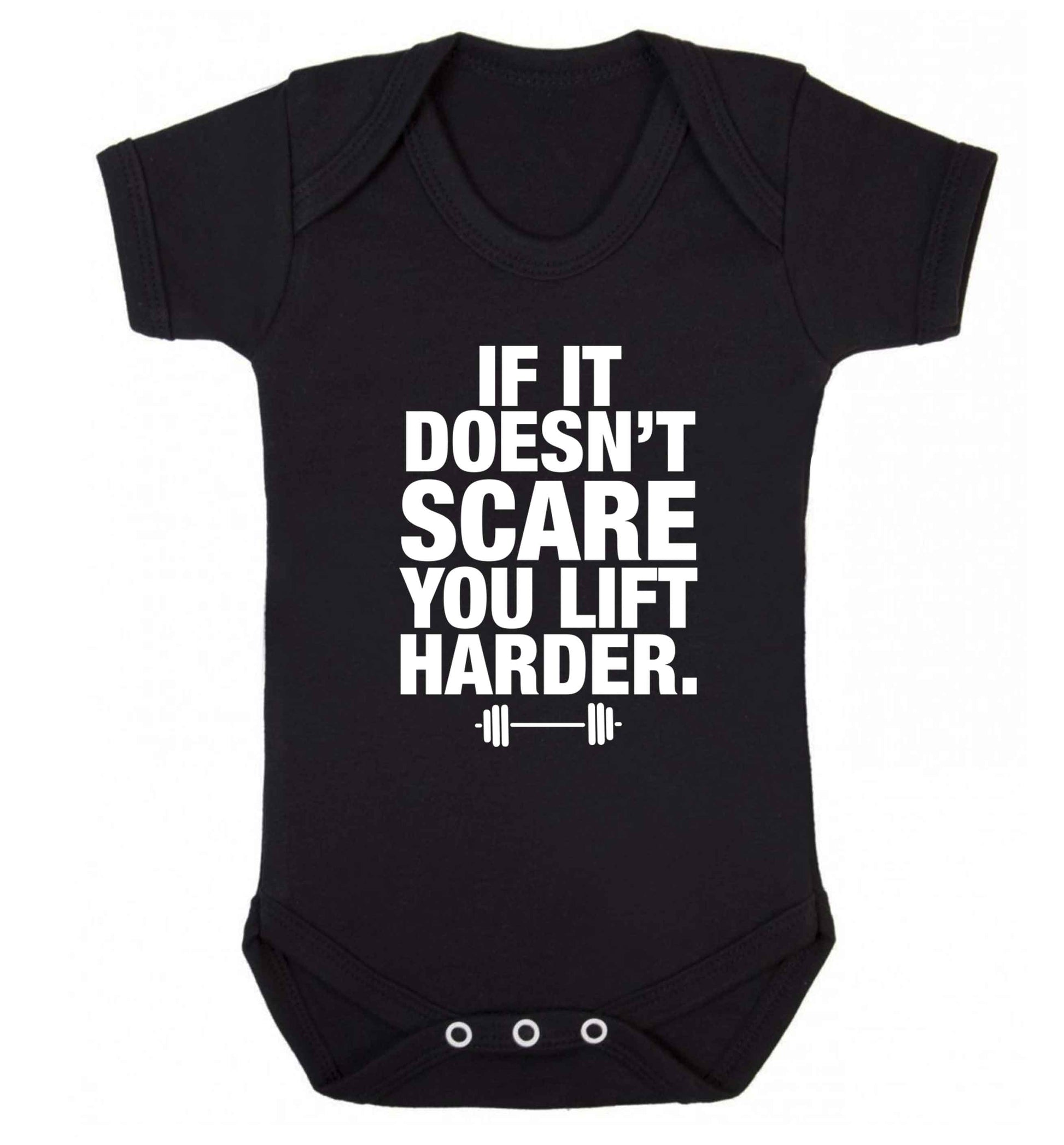 If it doesnt' scare you lift harder Baby Vest black 18-24 months