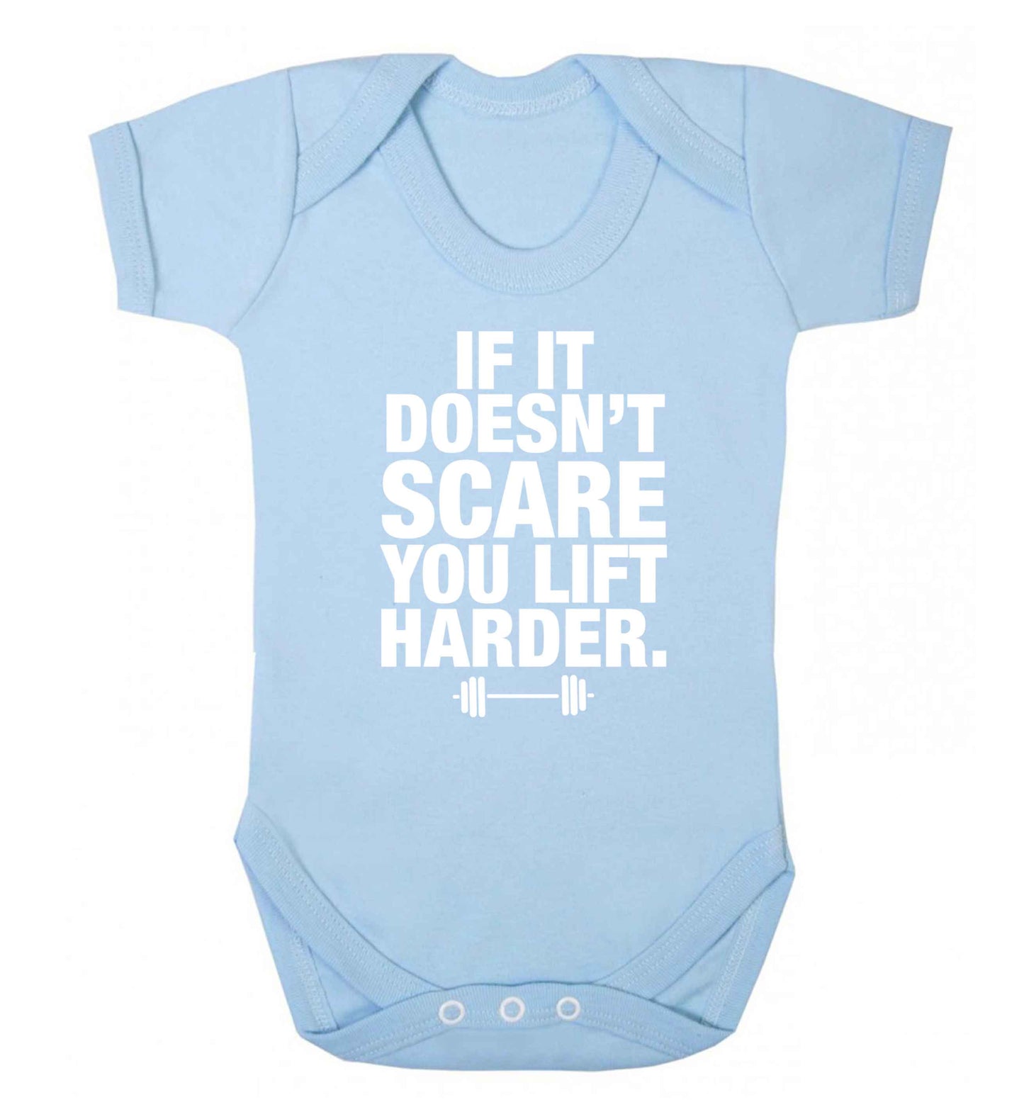 If it doesnt' scare you lift harder Baby Vest pale blue 18-24 months