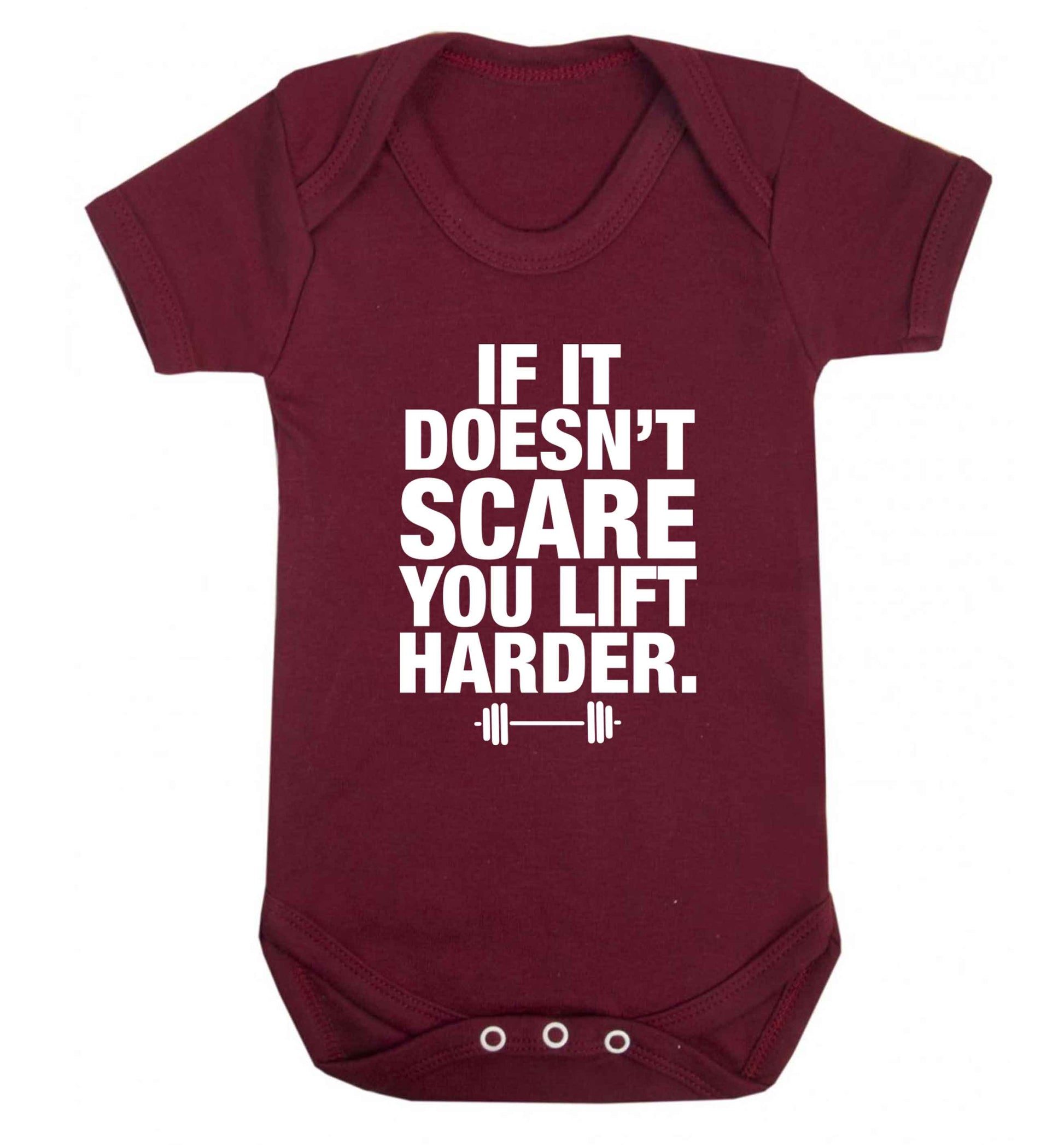 If it doesnt' scare you lift harder Baby Vest maroon 18-24 months