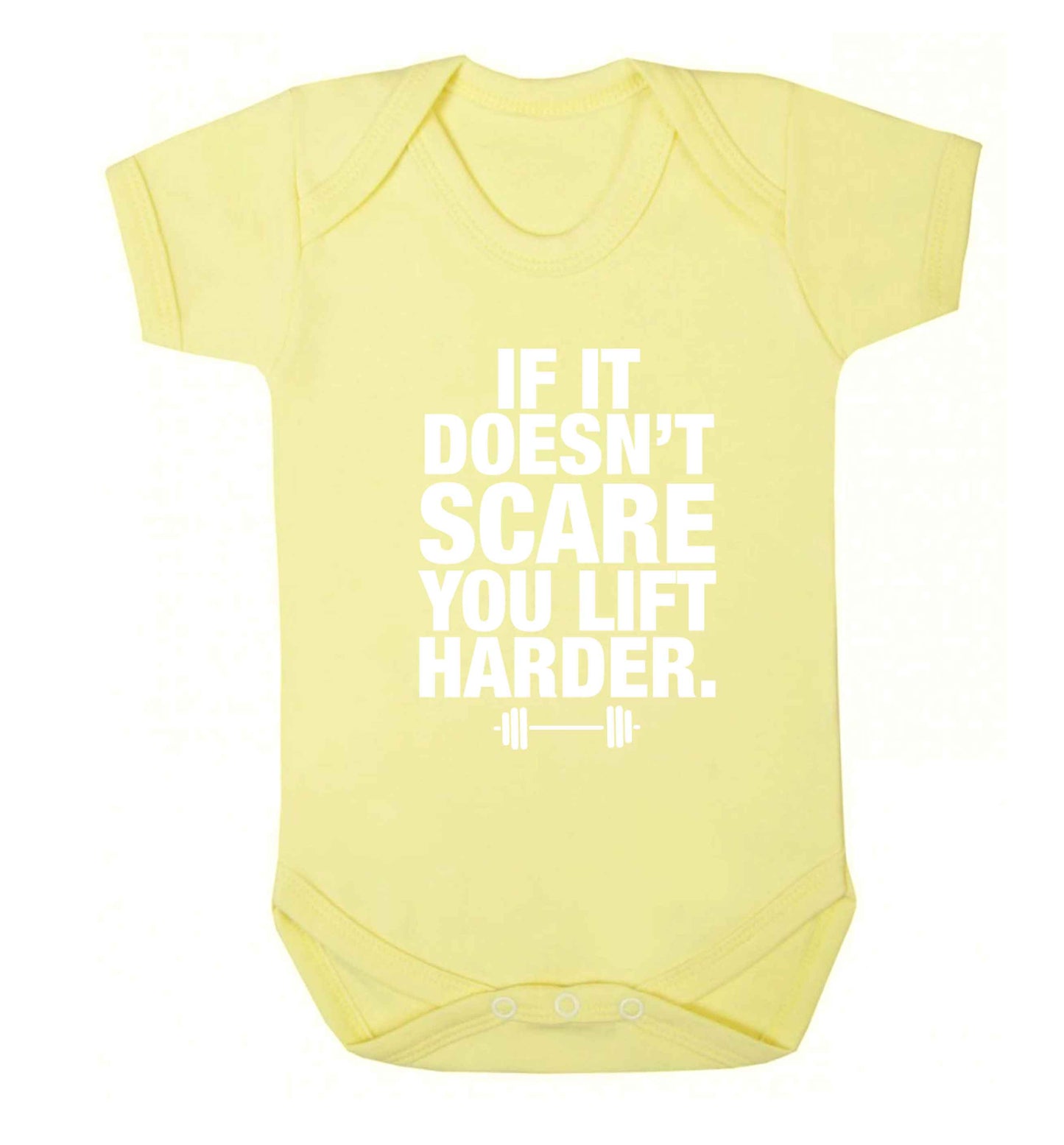 If it doesnt' scare you lift harder Baby Vest pale yellow 18-24 months