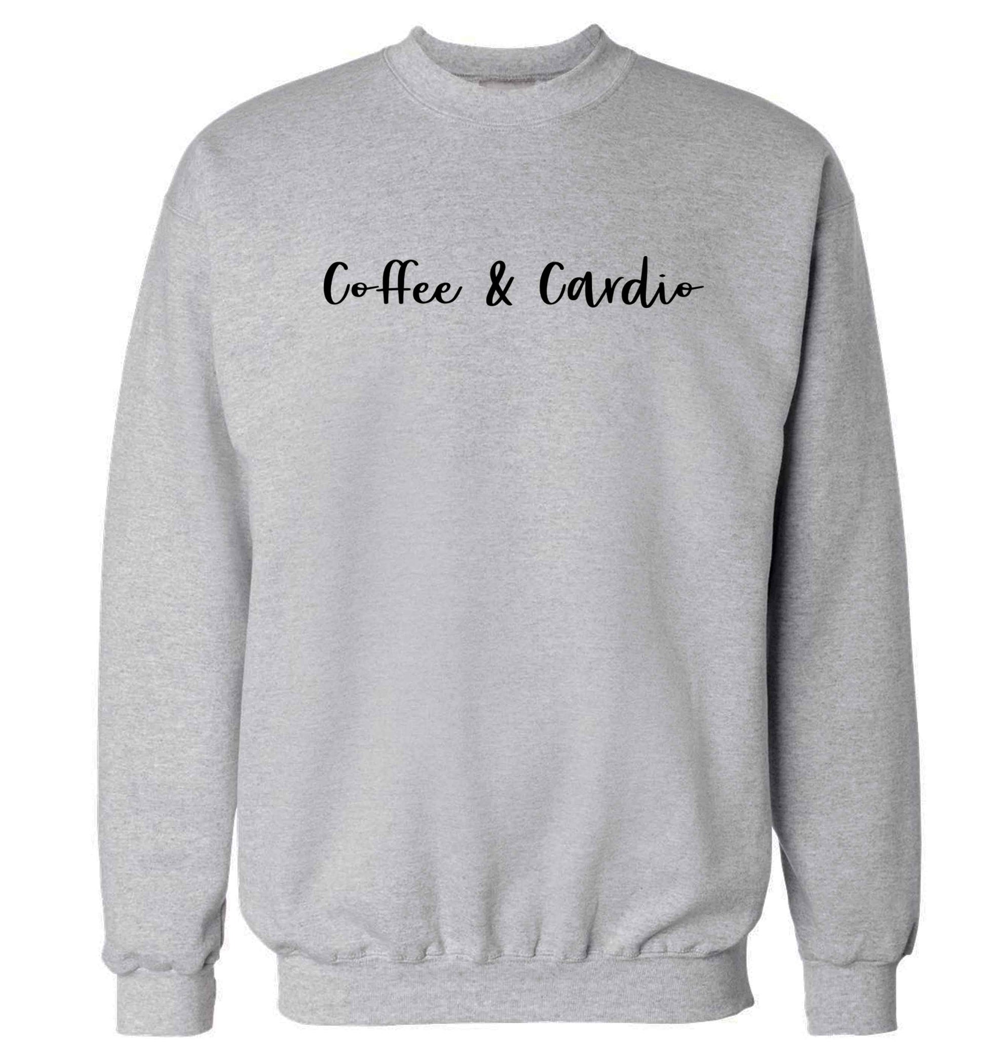Coffee and cardio Adult's unisex grey Sweater 2XL
