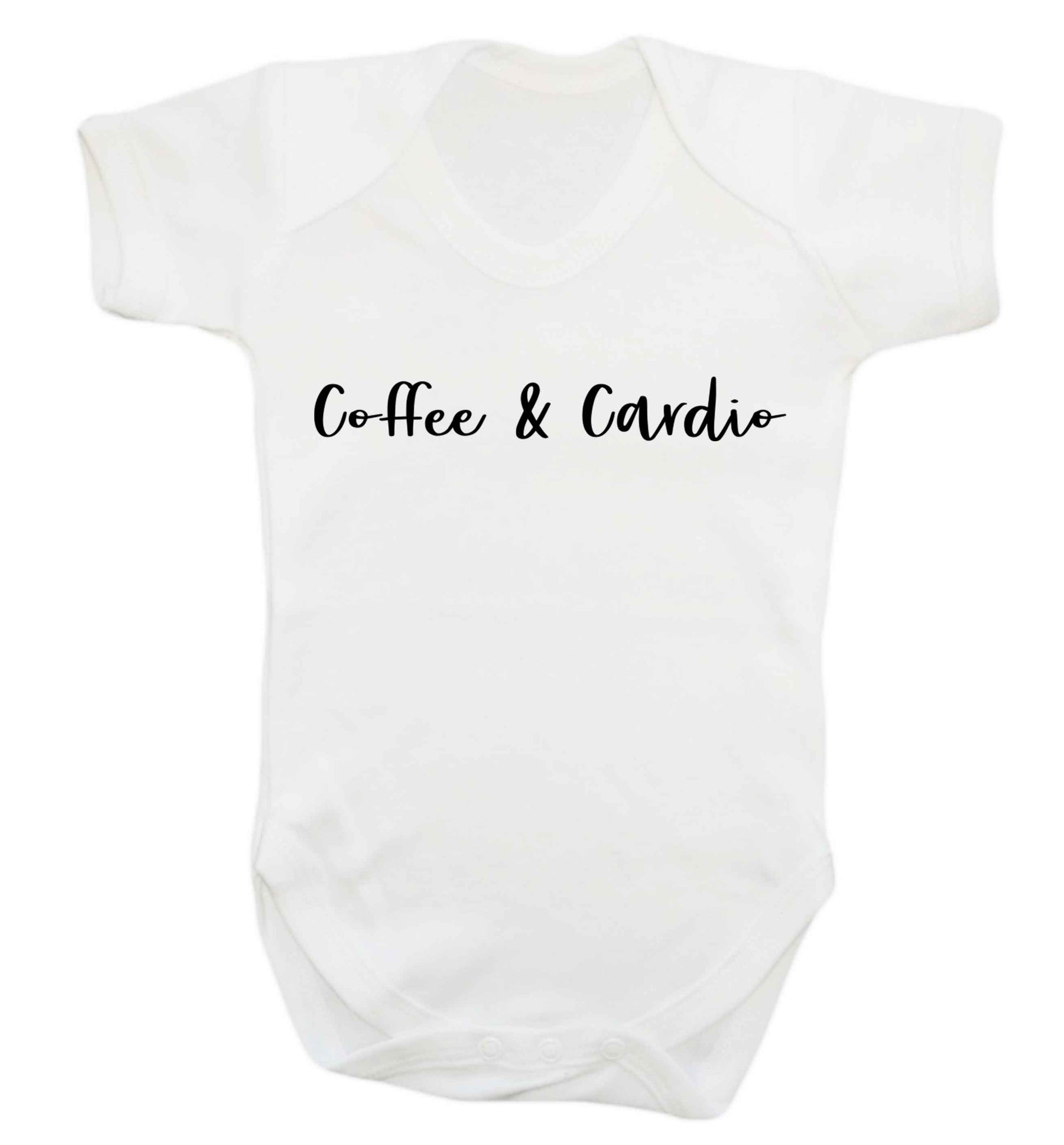 Coffee and cardio Baby Vest white 18-24 months