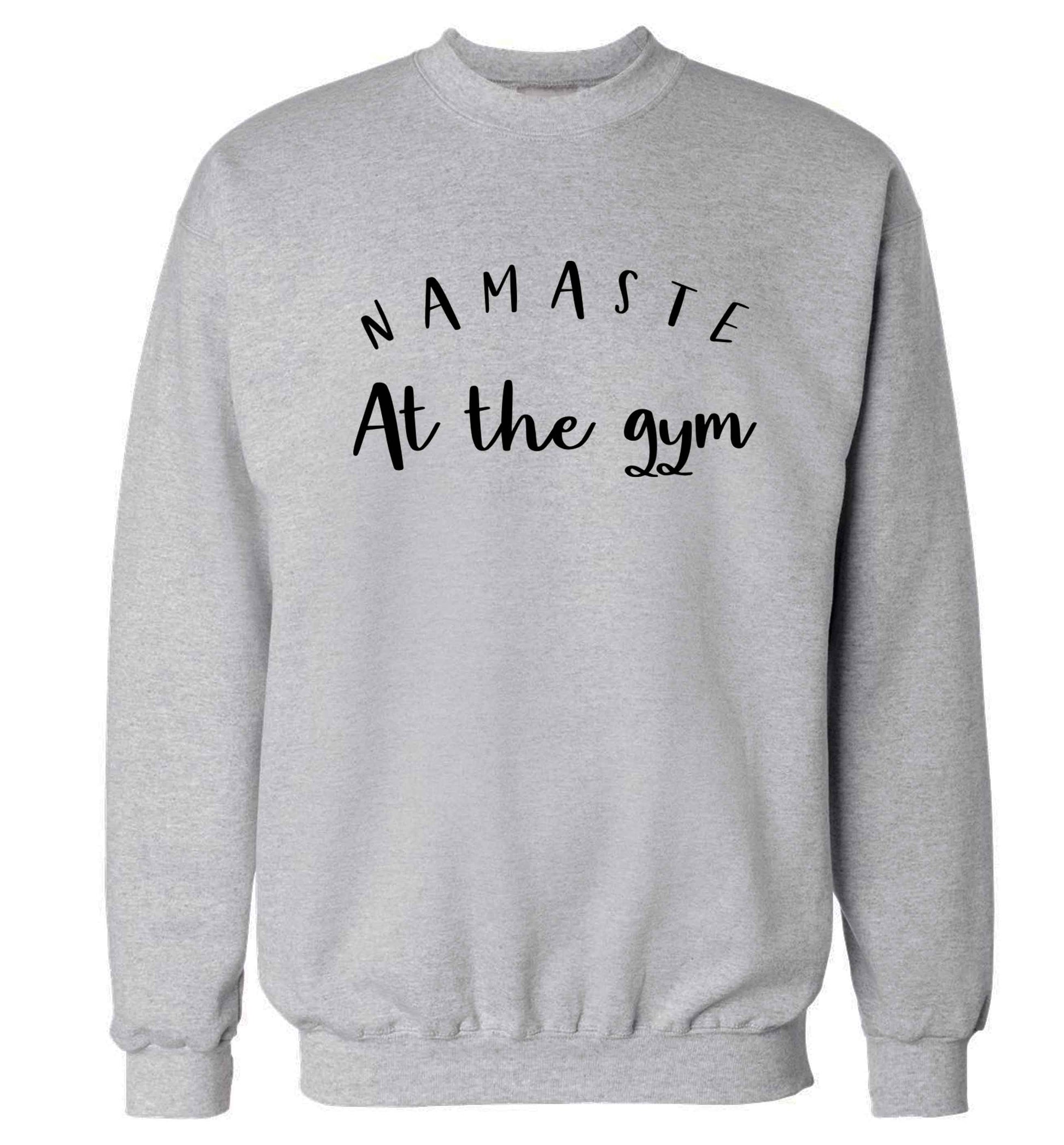 Namaste at the gym Adult's unisex grey Sweater 2XL
