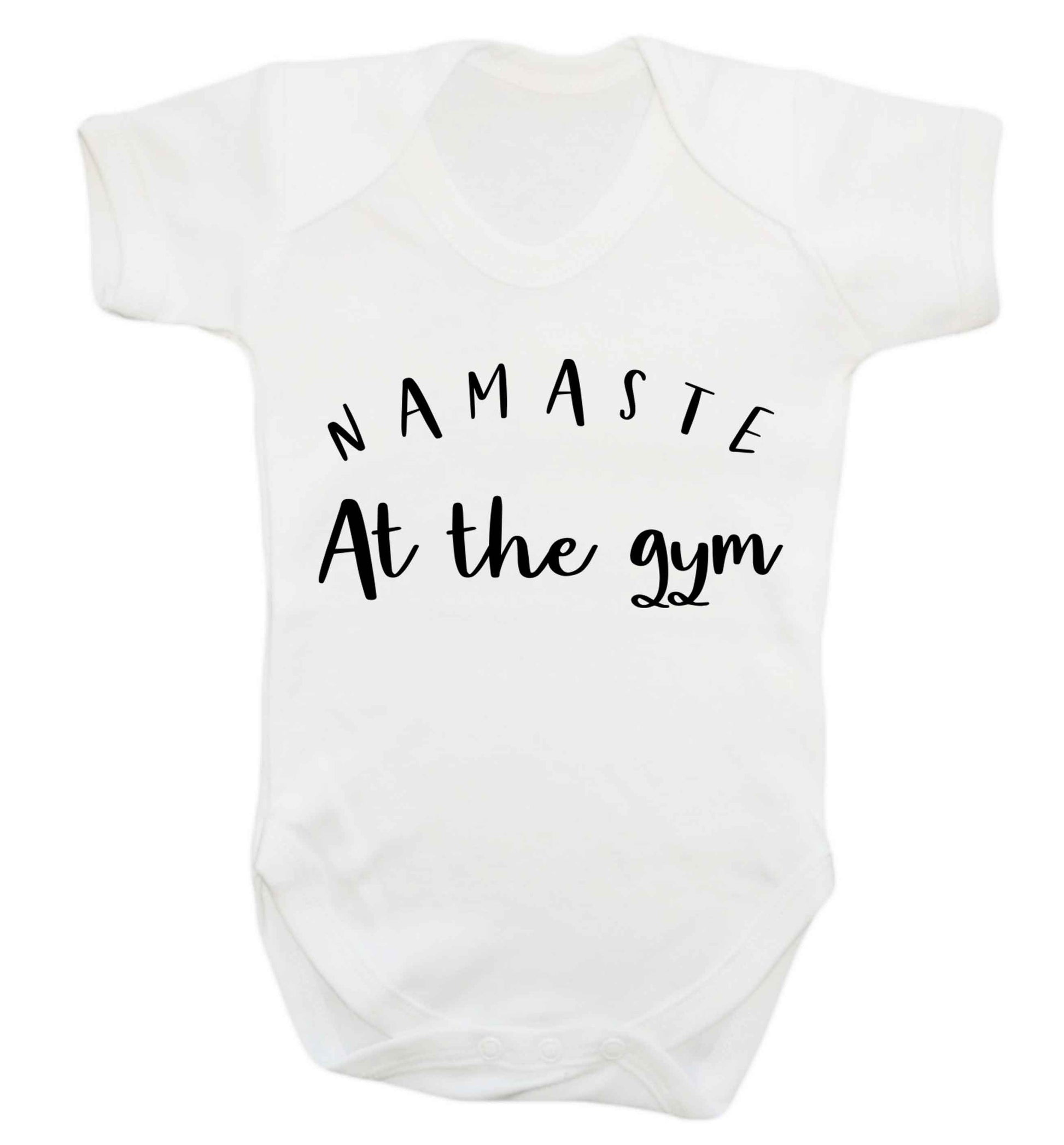 Namaste at the gym Baby Vest white 18-24 months
