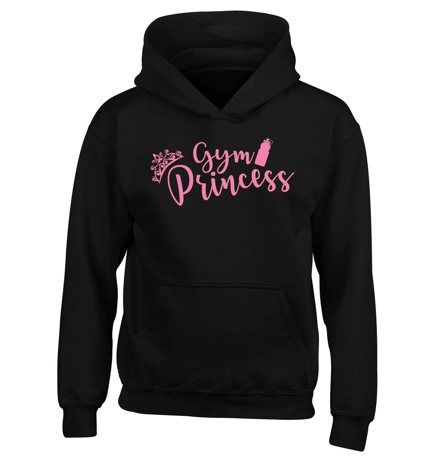 Gym princess children's black hoodie 12-13 Years