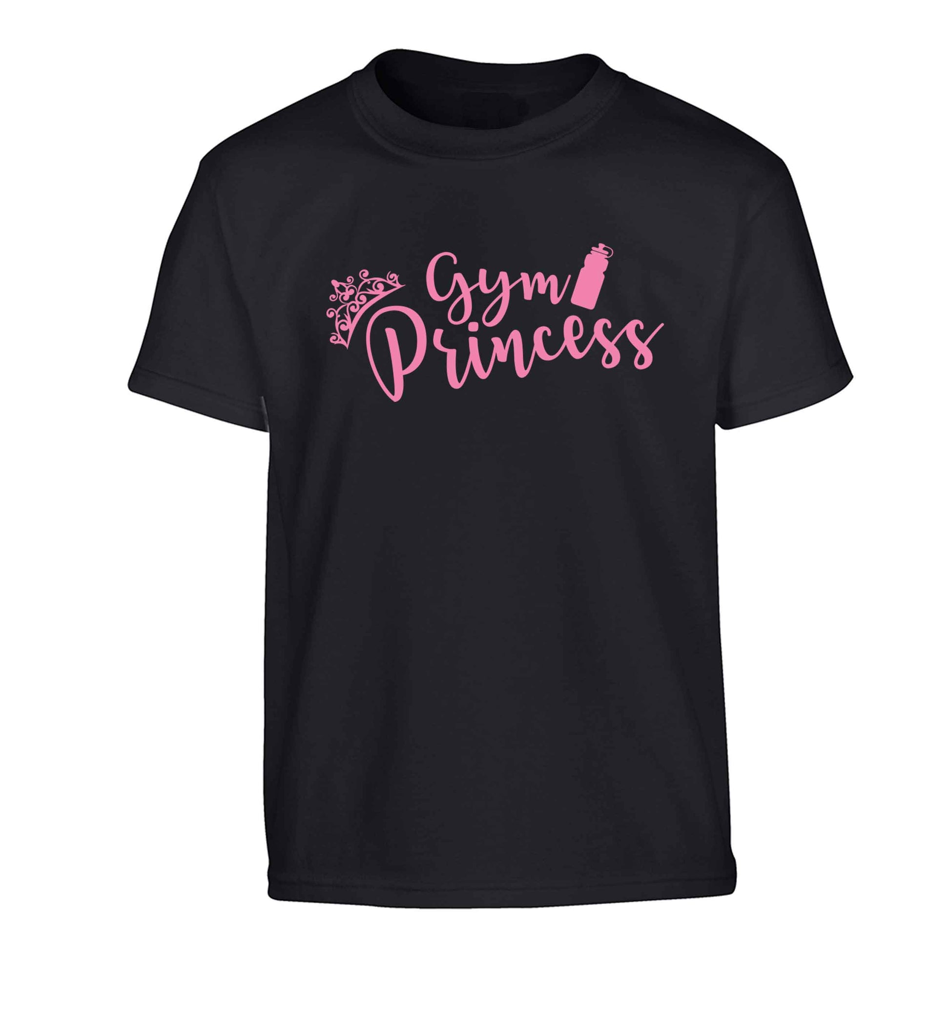 Gym princess Children's black Tshirt 12-13 Years