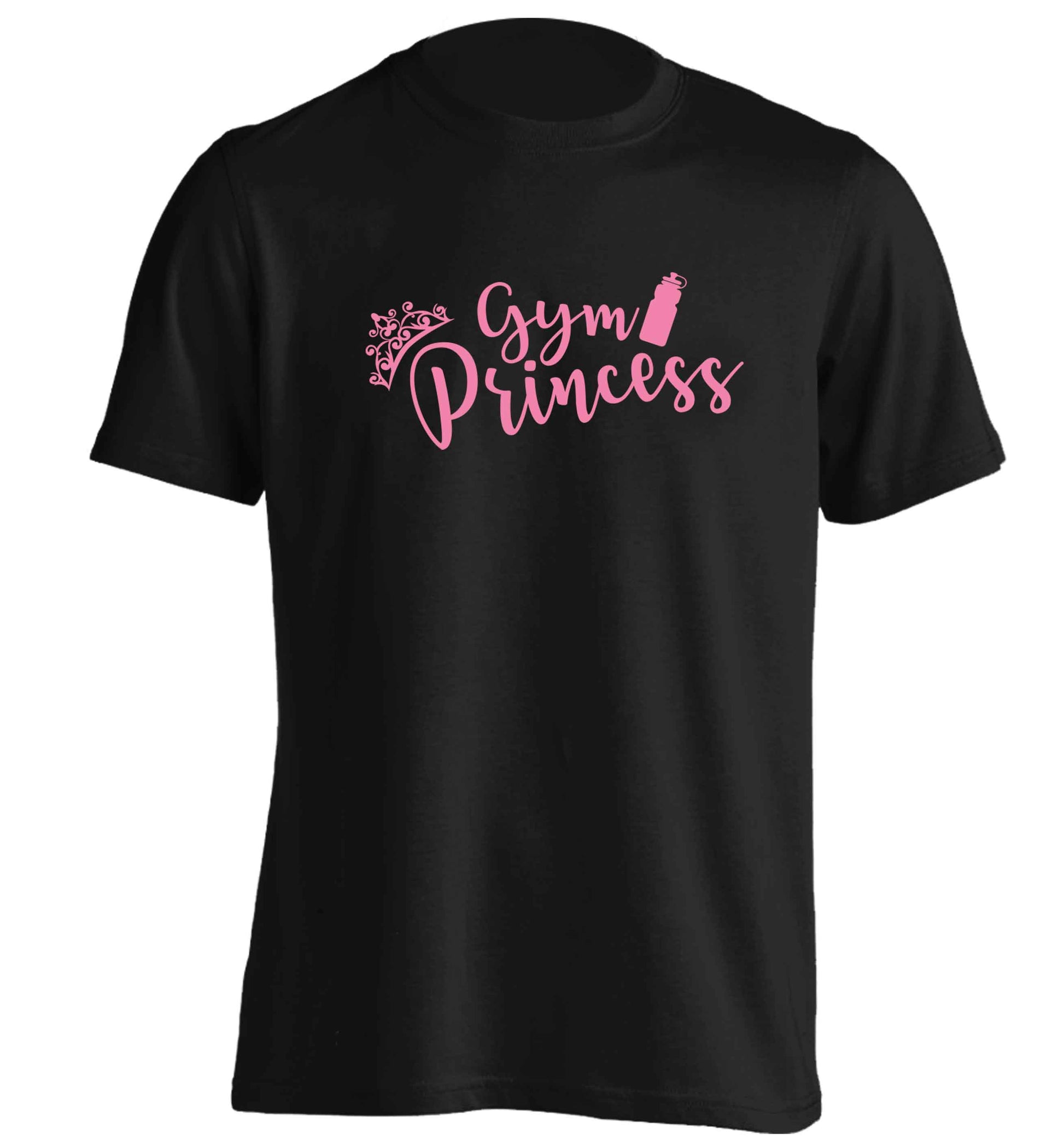 Gym princess adults unisex black Tshirt 2XL