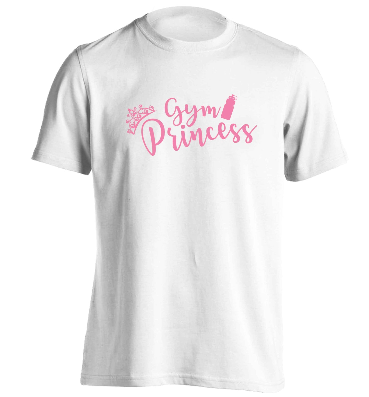 Gym princess adults unisex white Tshirt 2XL