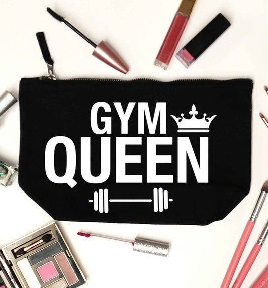 Gym queen black makeup bag