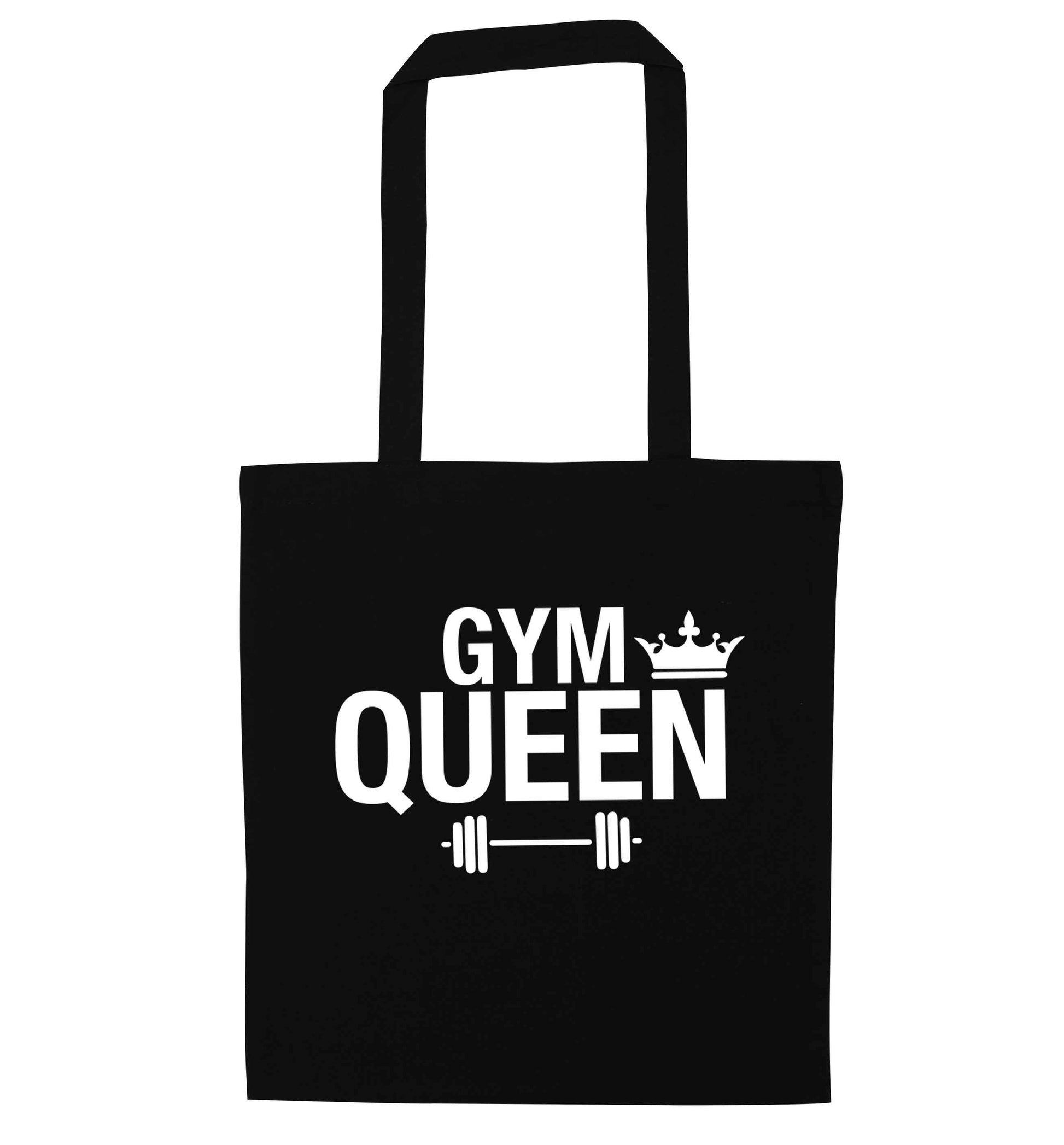Gym queen black tote bag