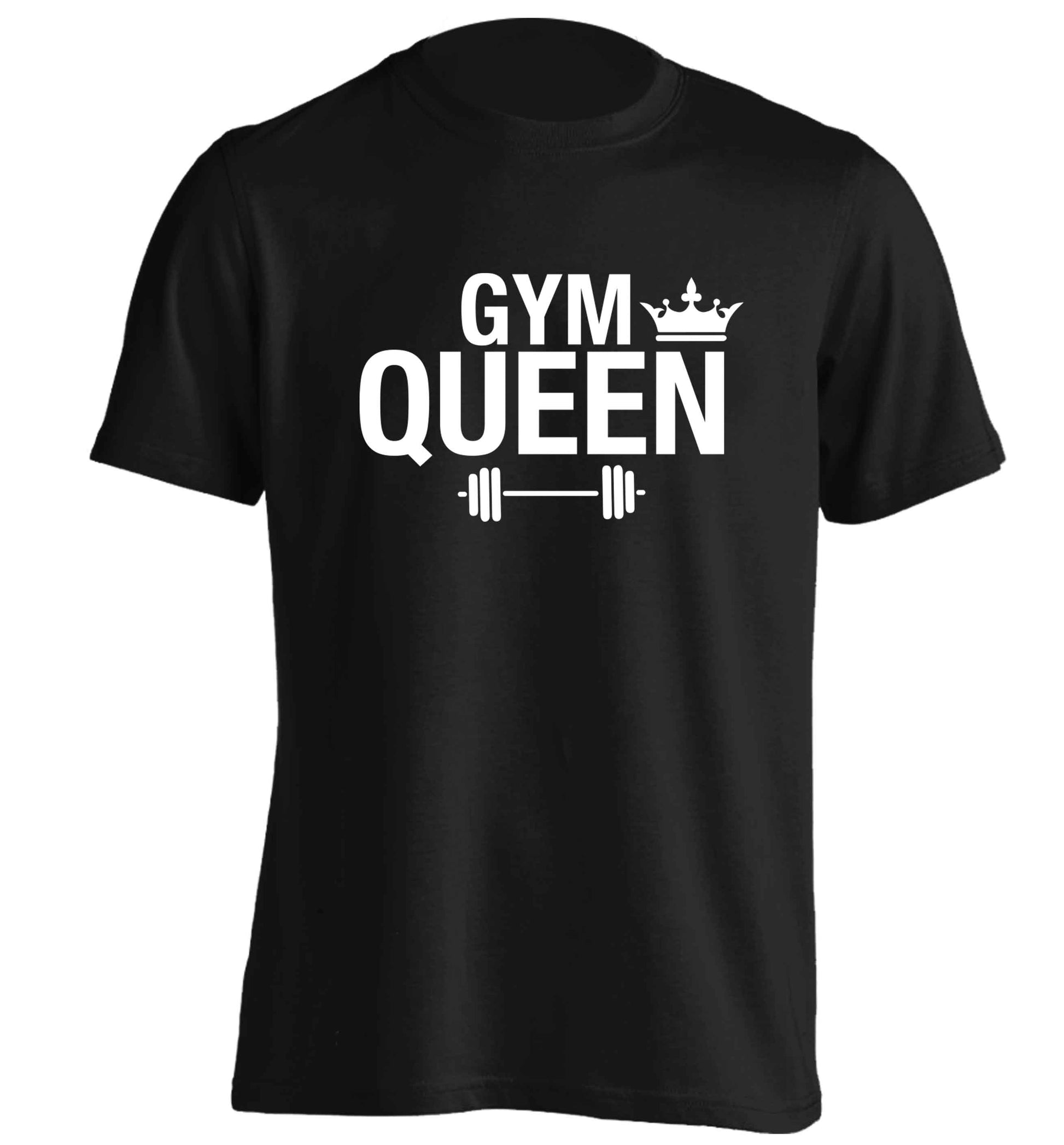 Gym queen adults unisex black Tshirt 2XL
