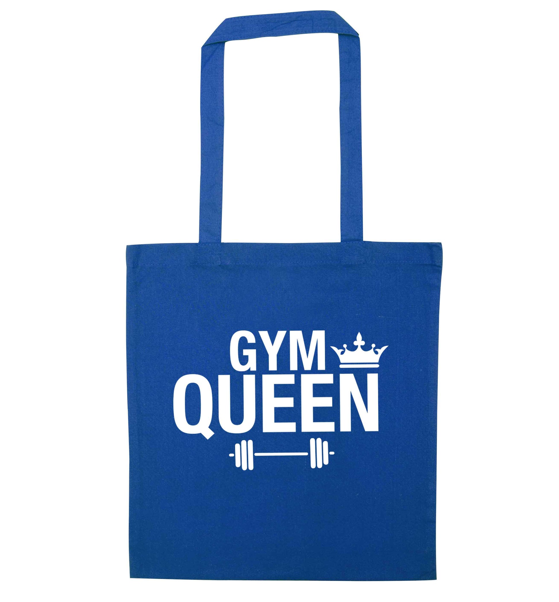 Gym queen blue tote bag