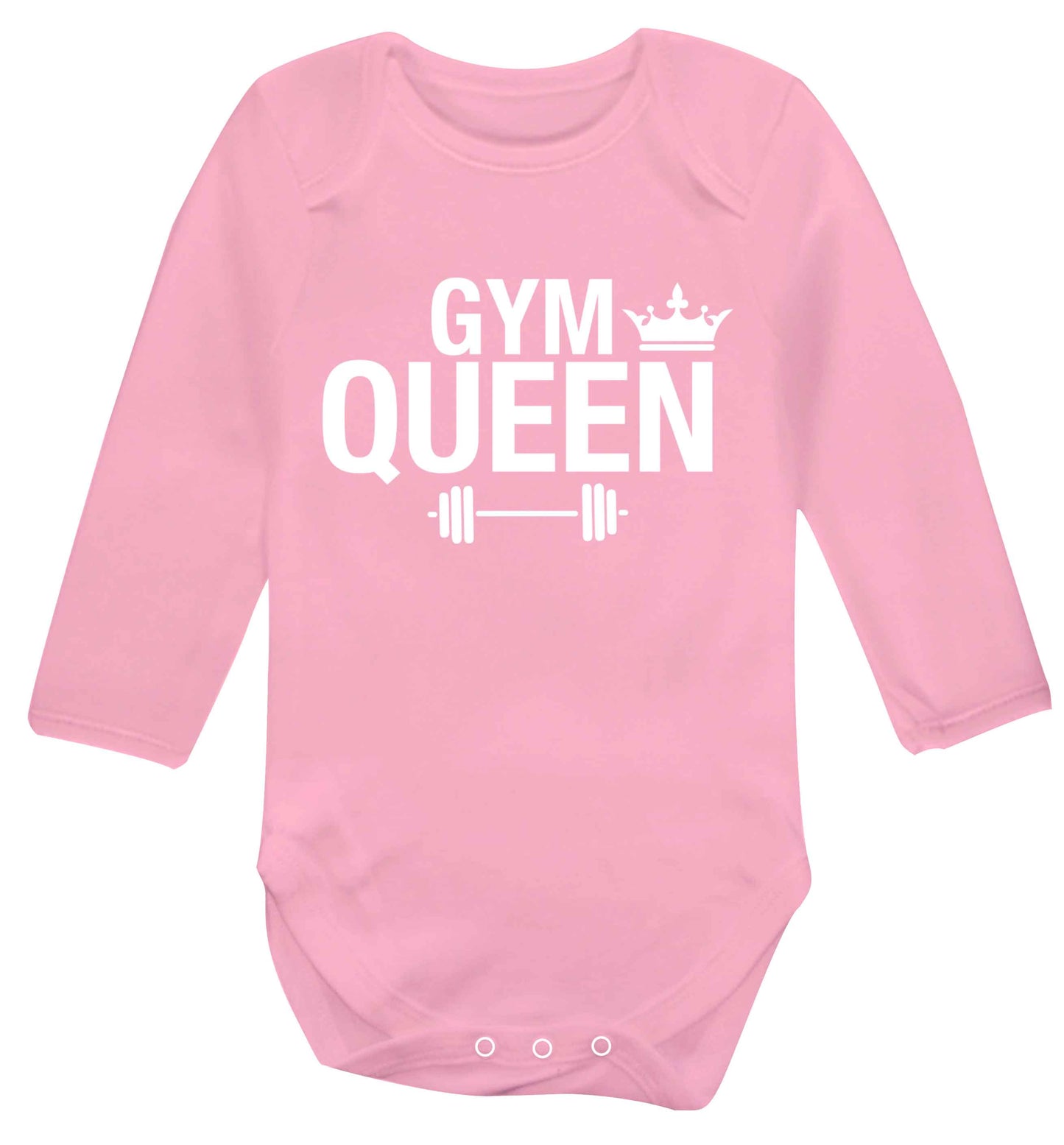 Gym queen Baby Vest long sleeved pale pink 6-12 months