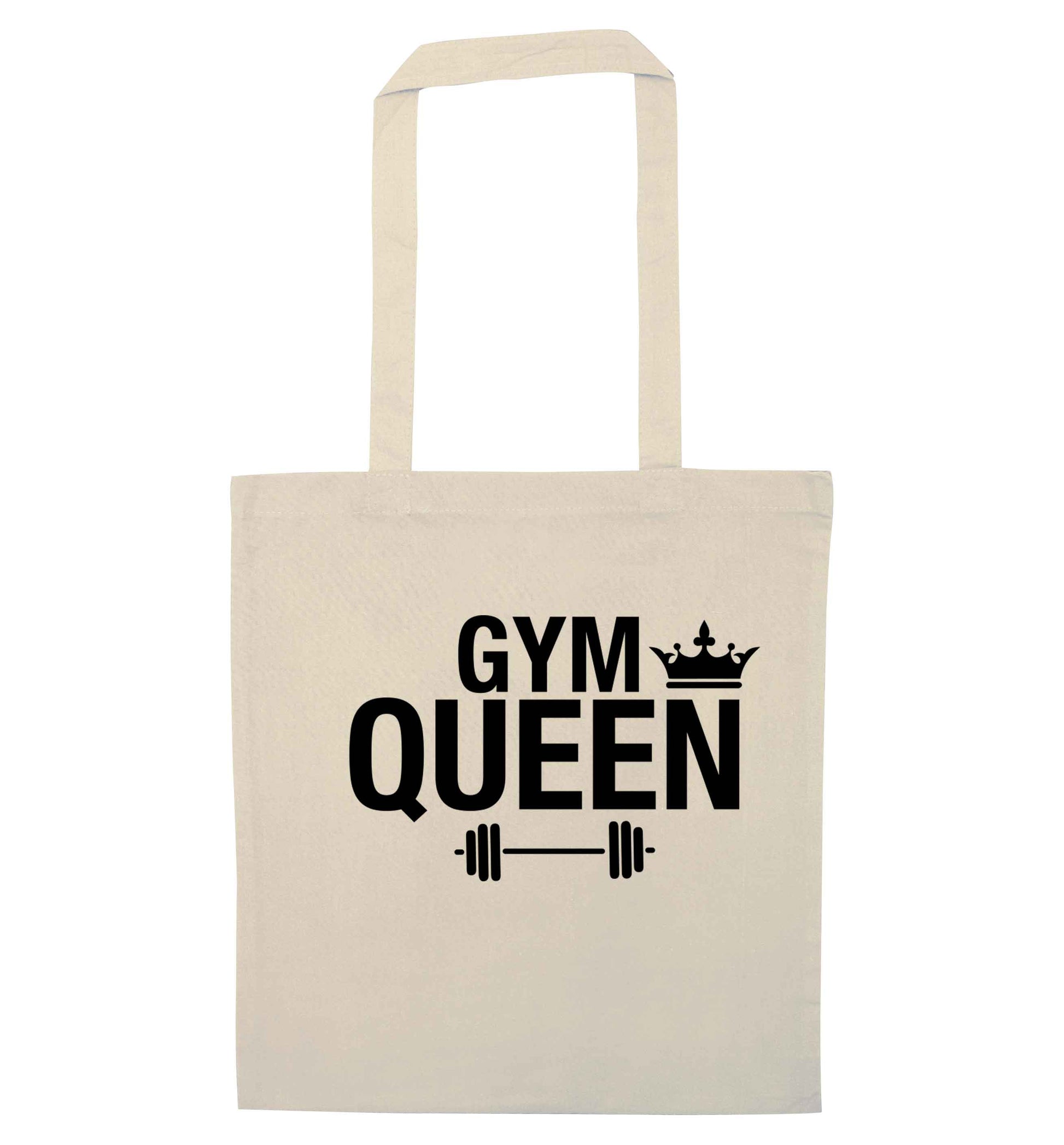 Gym queen natural tote bag